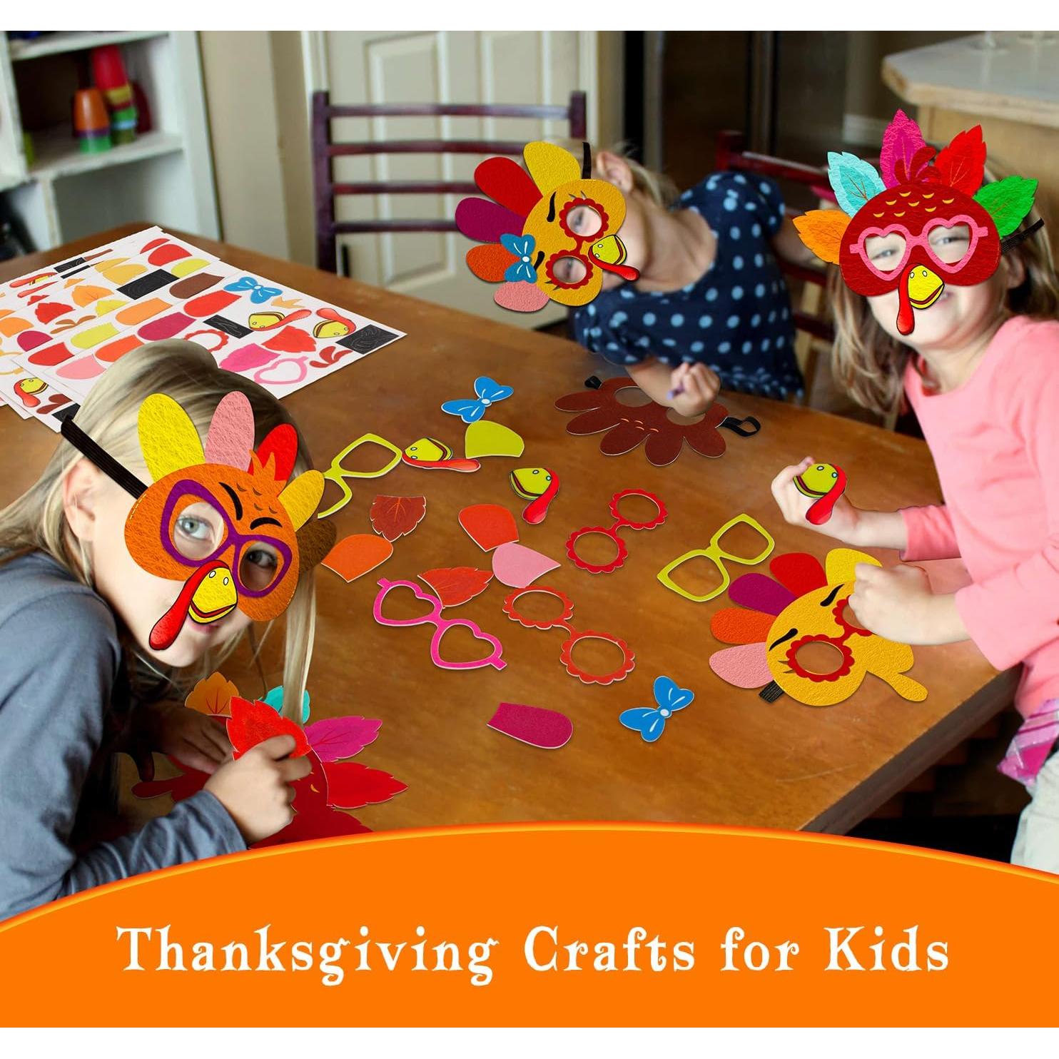 Kit de Manualidades Acción de Gracias 16 Piezas Fieltro 80UncleKimby