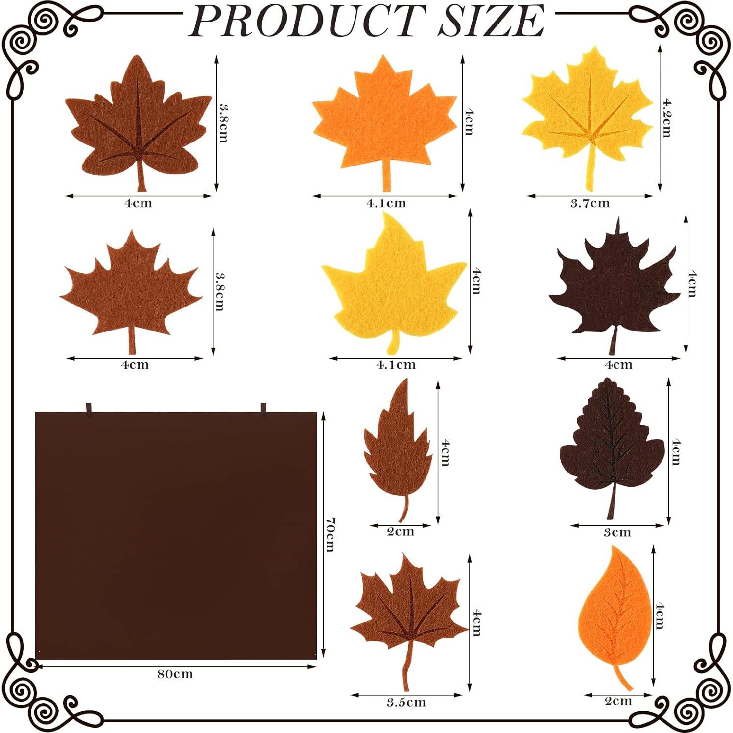 Kit de Manualidades de Otoño Frienda 150 Piezas Fieltro