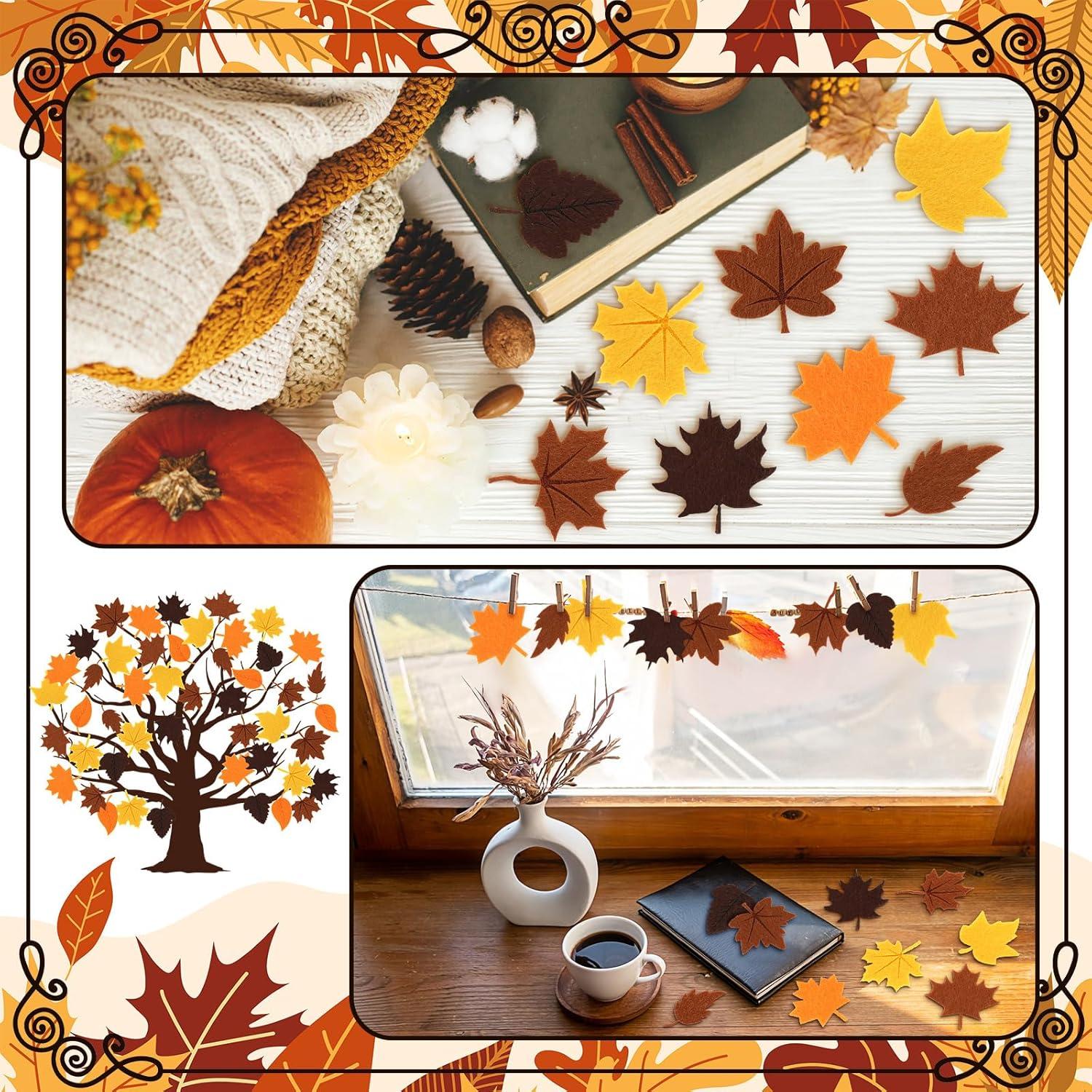 Kit de Manualidades de Otoño Frienda 150 Piezas Fieltro