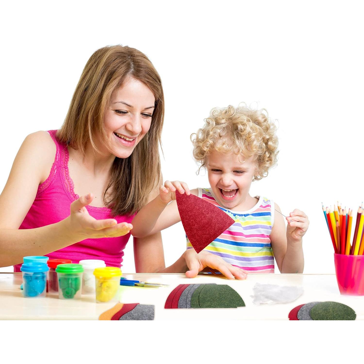 Kit de Gnomos DIY Threan 3 Set Adornos de Fieltro Navidad