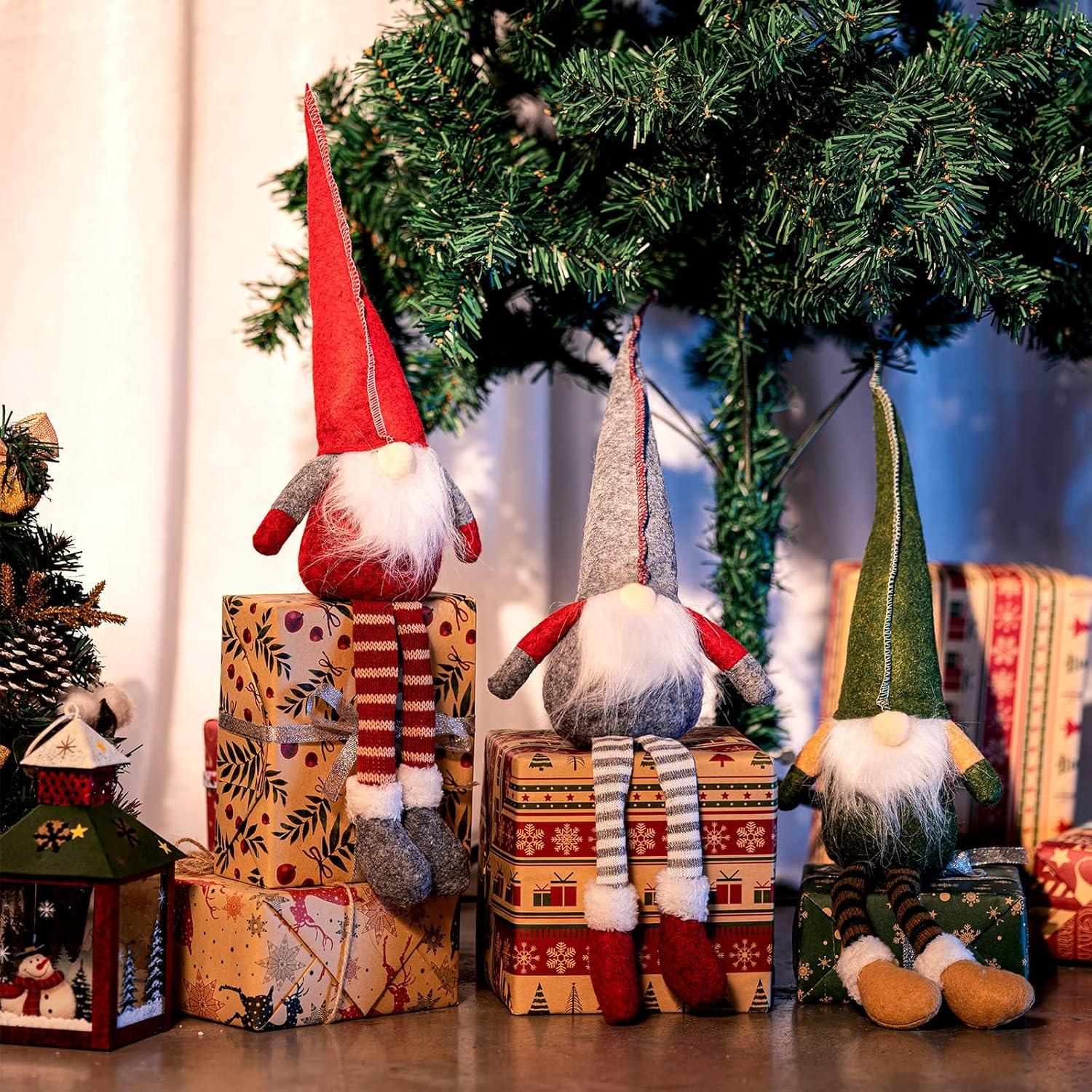 Kit de Gnomos DIY Threan 3 Set Adornos de Fieltro Navidad