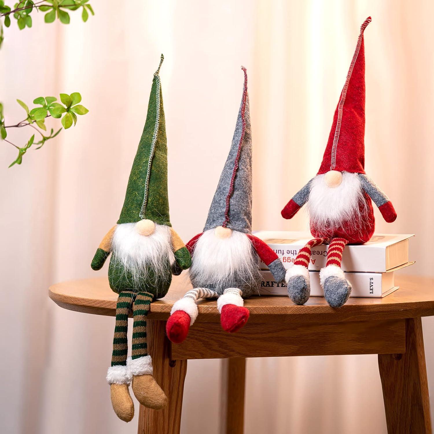 Kit de Gnomos DIY Threan 3 Set Adornos de Fieltro Navidad