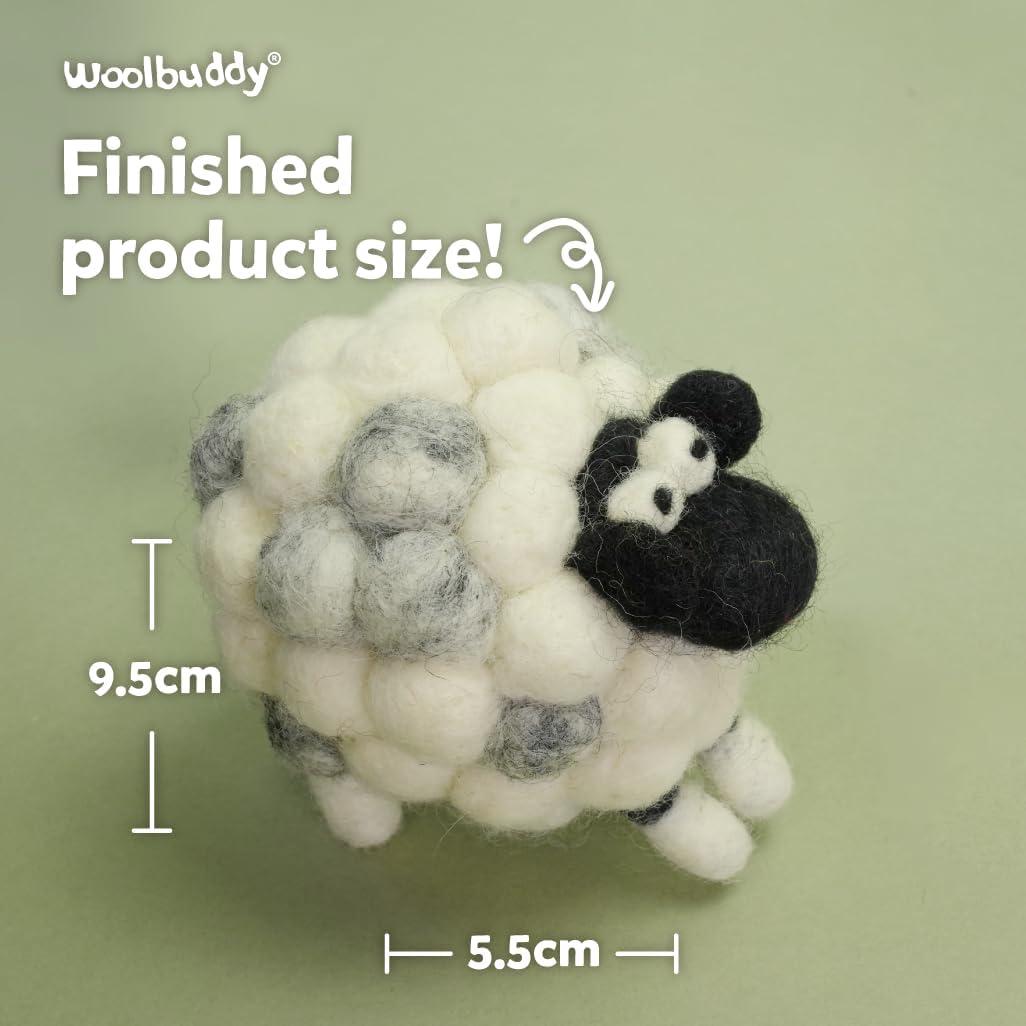 Kit de Fieltro Woolbuddy Oveja DIY - Manualidades para Adultos