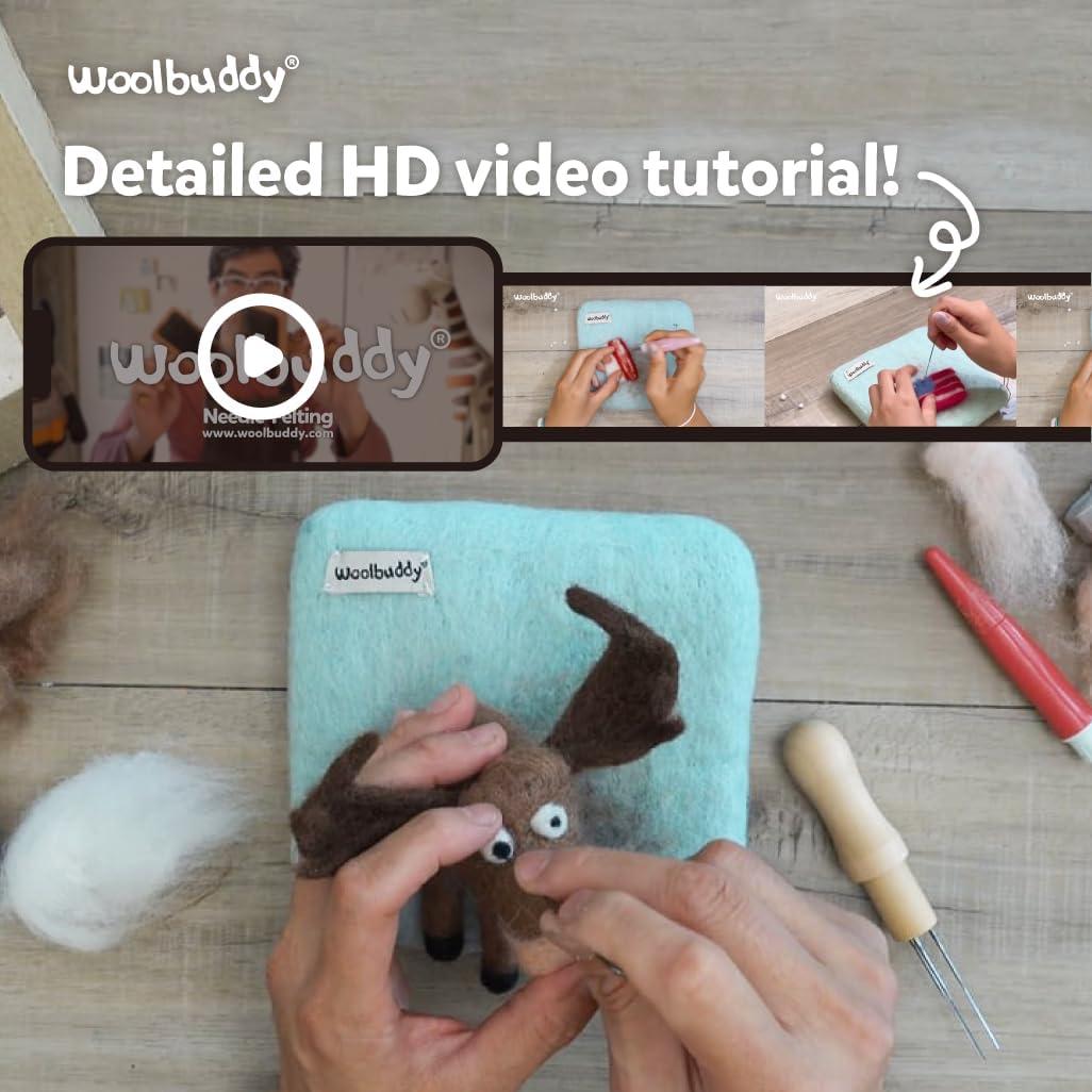 Kit de Fieltro Woolbuddy Oveja DIY - Manualidades para Adultos