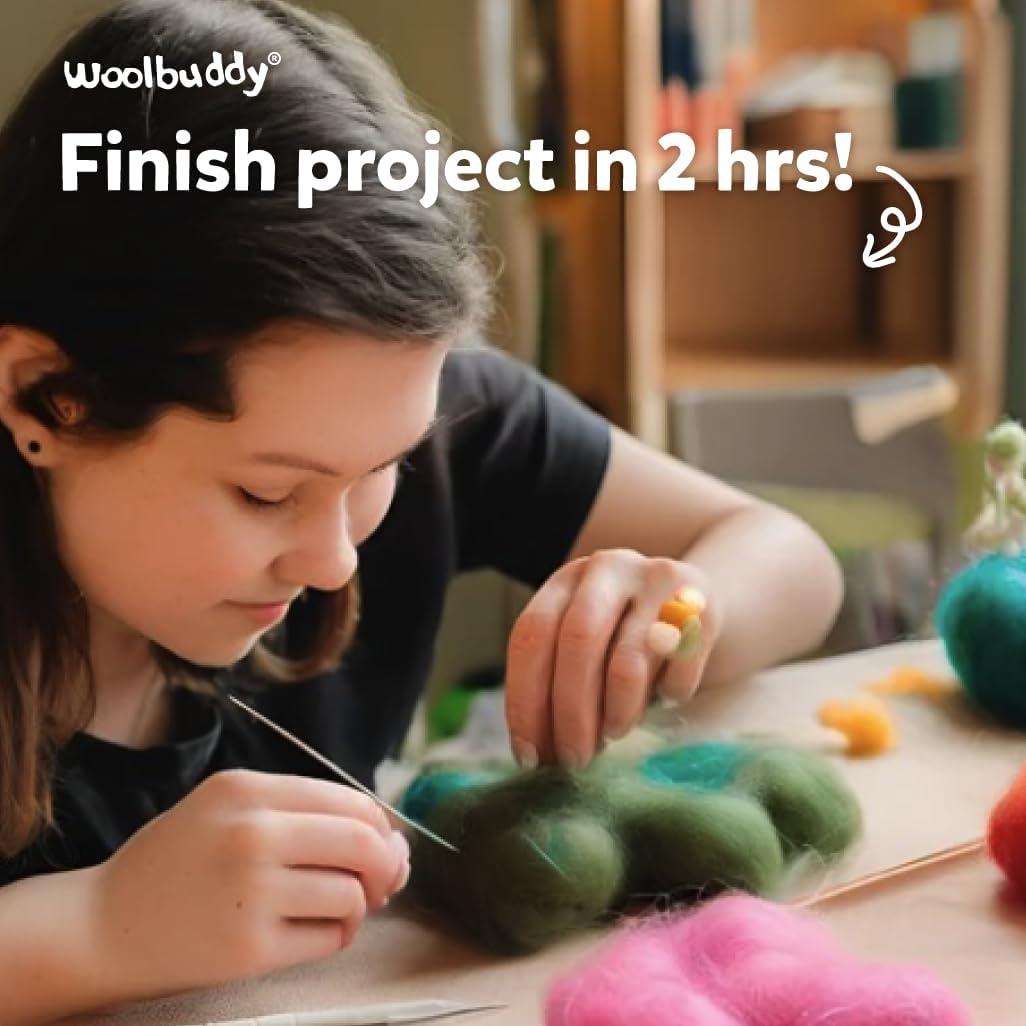 Kit de Fieltro Woolbuddy Oveja DIY - Manualidades para Adultos