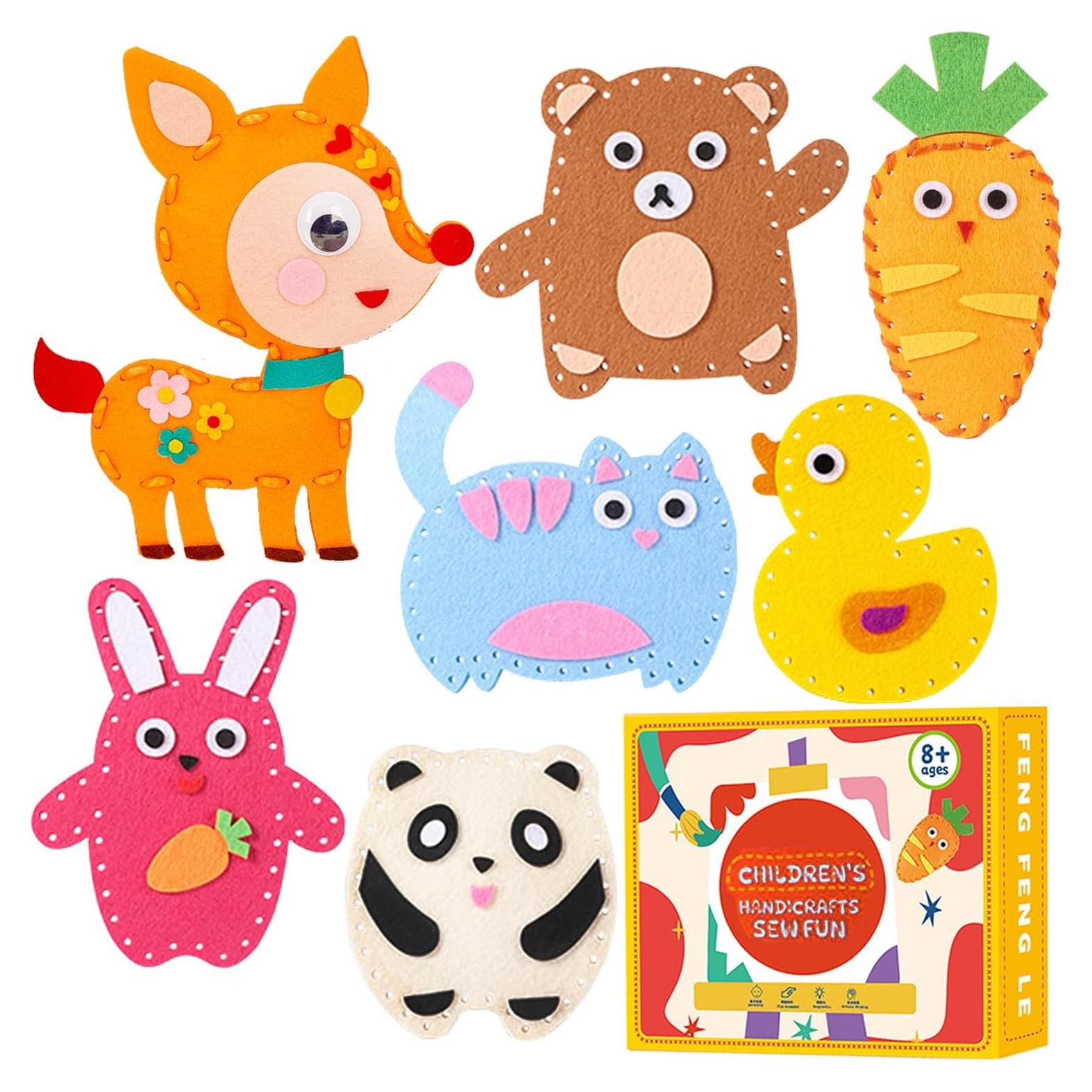 Kit de Costura Eubeneortho para Niños - Manualidades Animales