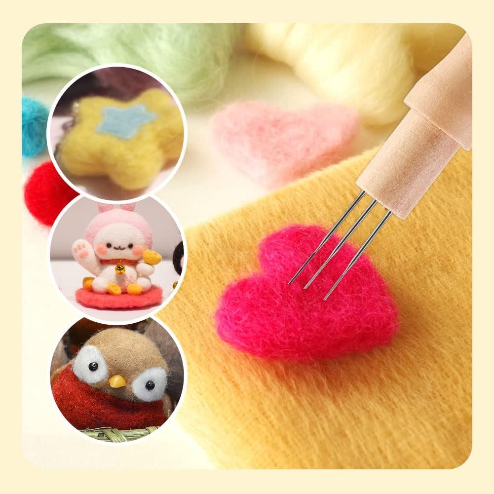 Almohadilla de Aguja de Fieltro WONVOC 15.5x12.5cm Kit Artesanía