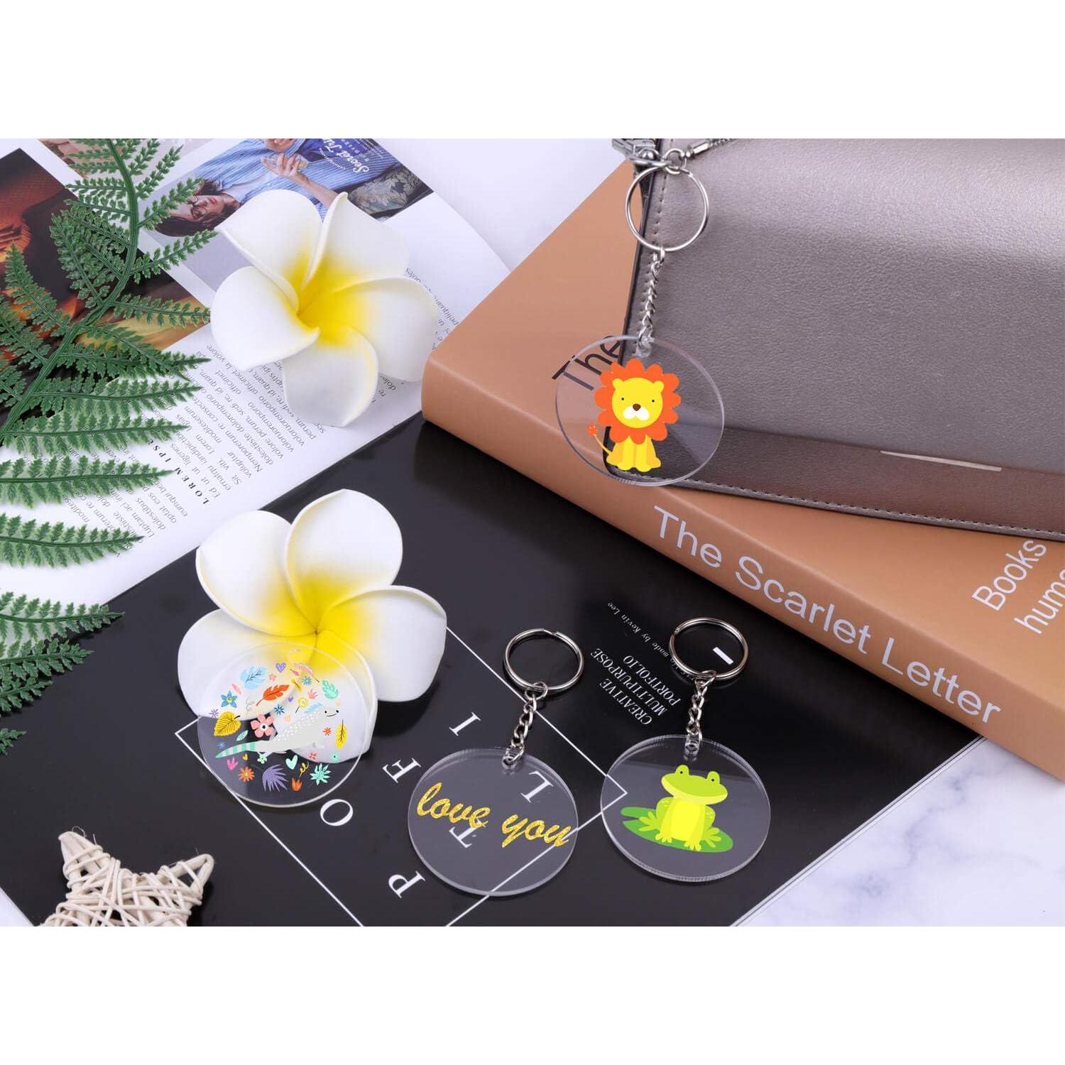 Kit de Llaveros Acrílicos en Blanco Audab - 108 Piezas