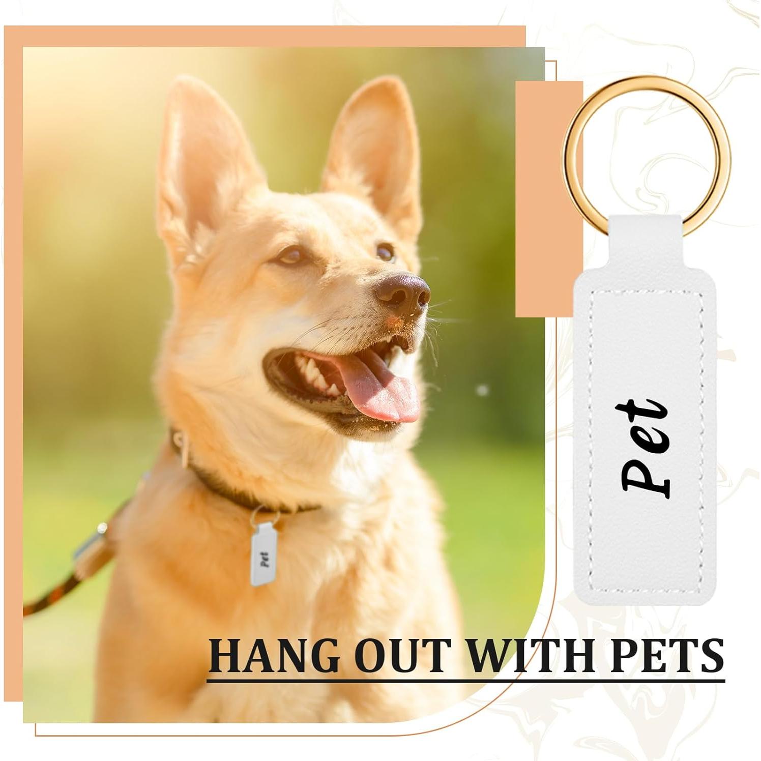 48 Llaveros de Cuero PU Personalizables Wavyknot 7.2x2.4cm