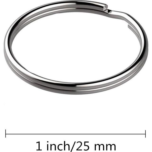 KINGFOREST Paquete de 100 Anillos de Llave Divididos 25mm