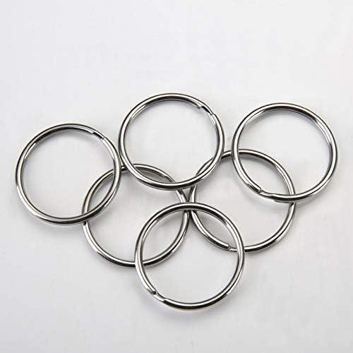 KINGFOREST Paquete de 100 Anillos de Llave Divididos 25mm