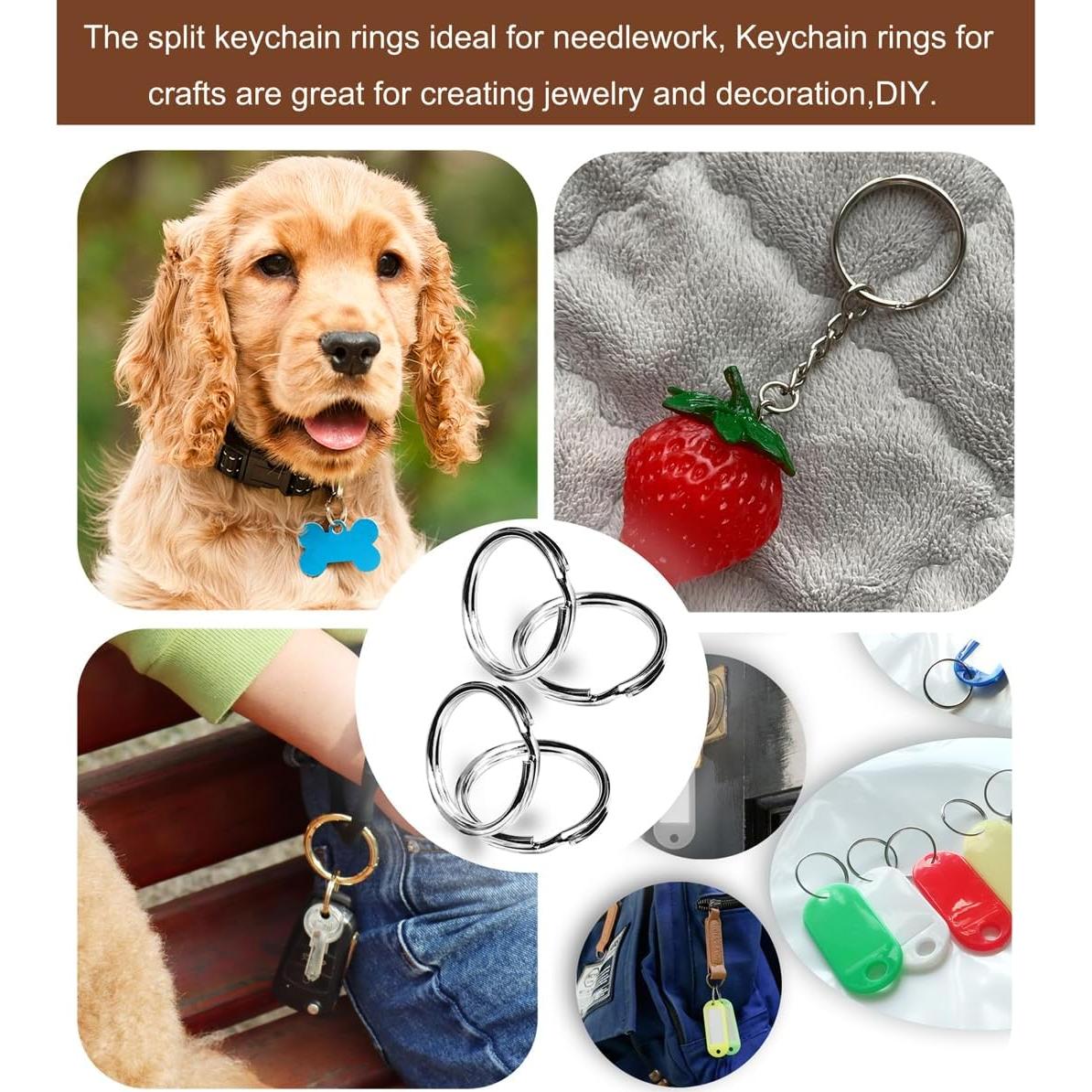 Anillo de Llave Dividido HoAoOo 20mm Paquete de 50 Piezas