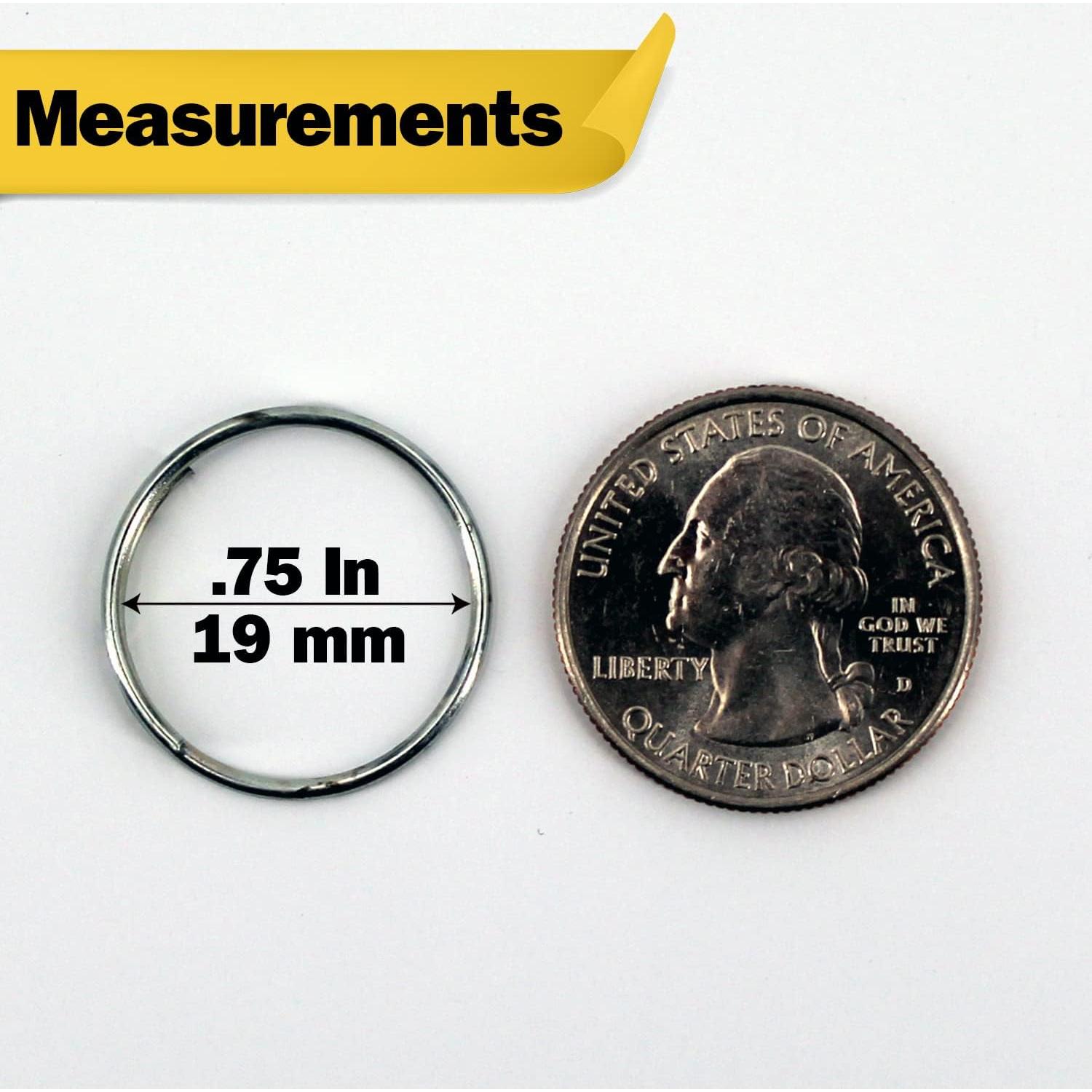 Anillas de Llave de Acero Galvanizado Versa-Tags 250 Unidades