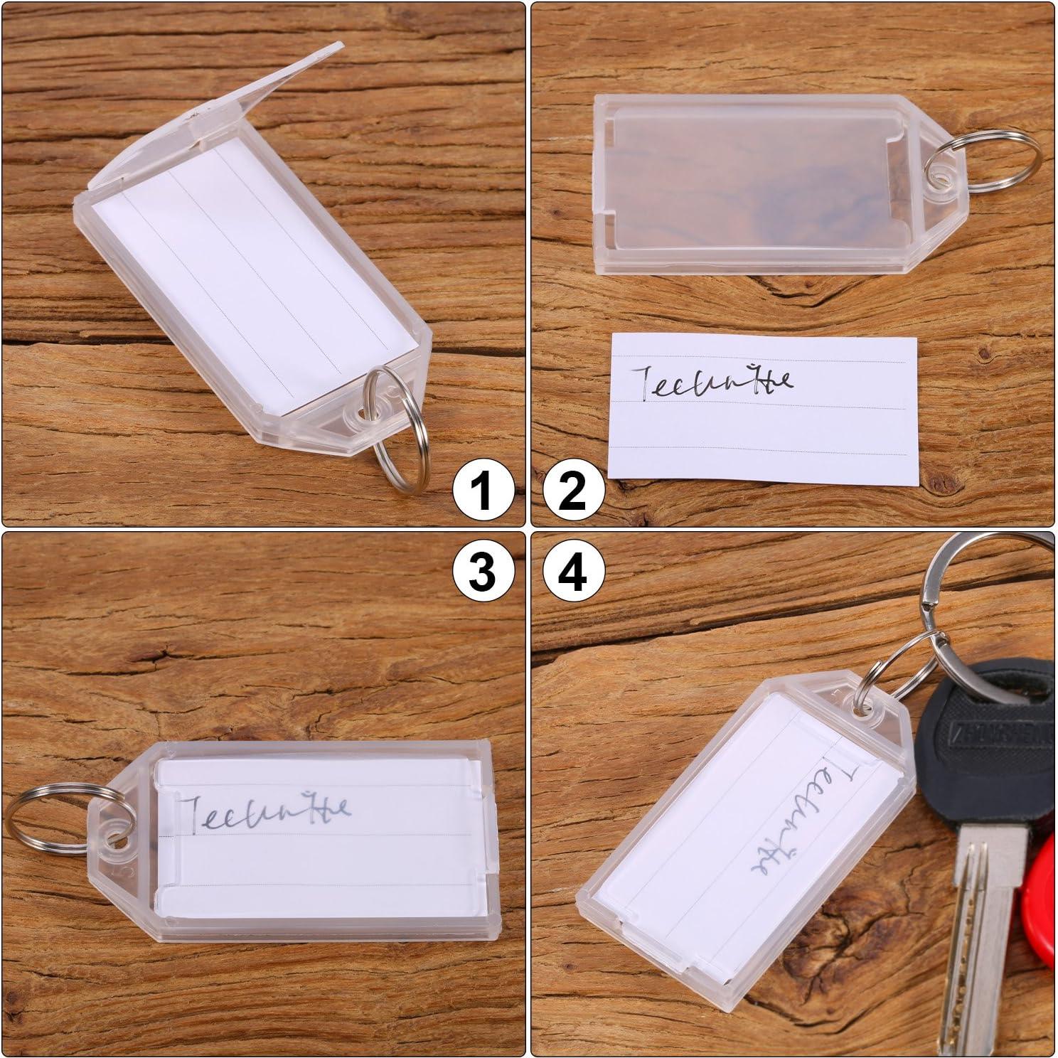 Etiquetas de Llave Plástico Resistente TecUnite 50 Piezas