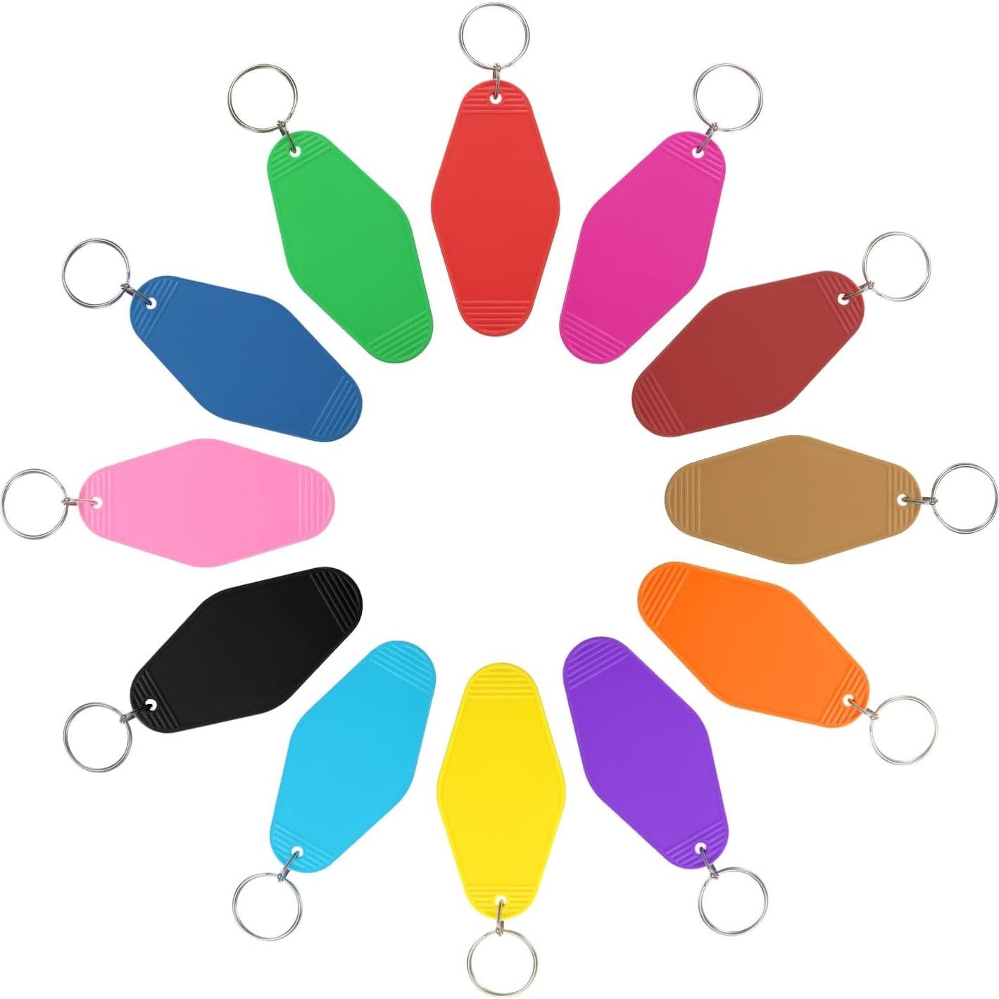 Llaveros de Motel en Blanco uxcell - 40 Piezas 9x4.5cm