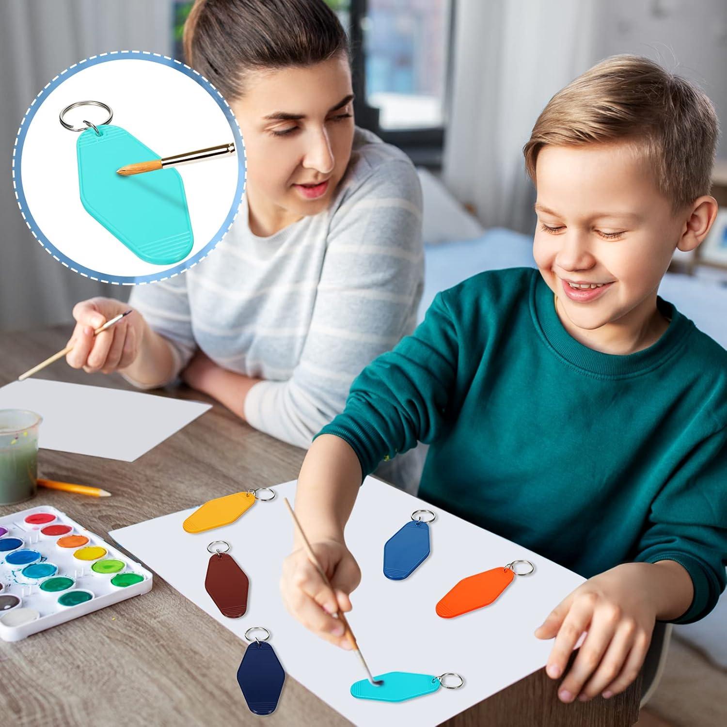 Juego de 60 Llaveros de Motel en Blanco para Sublimación DIY