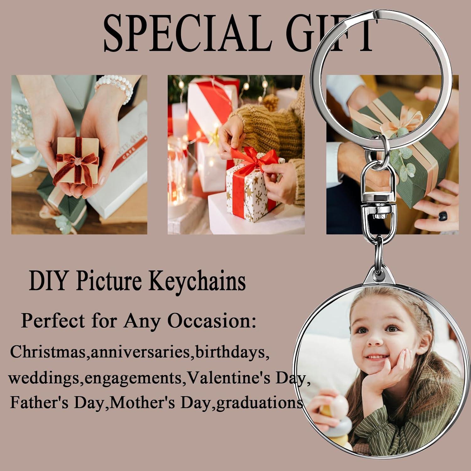 6 Llaveros de Metal para Sublimación QISVVE 27x42mm DIY