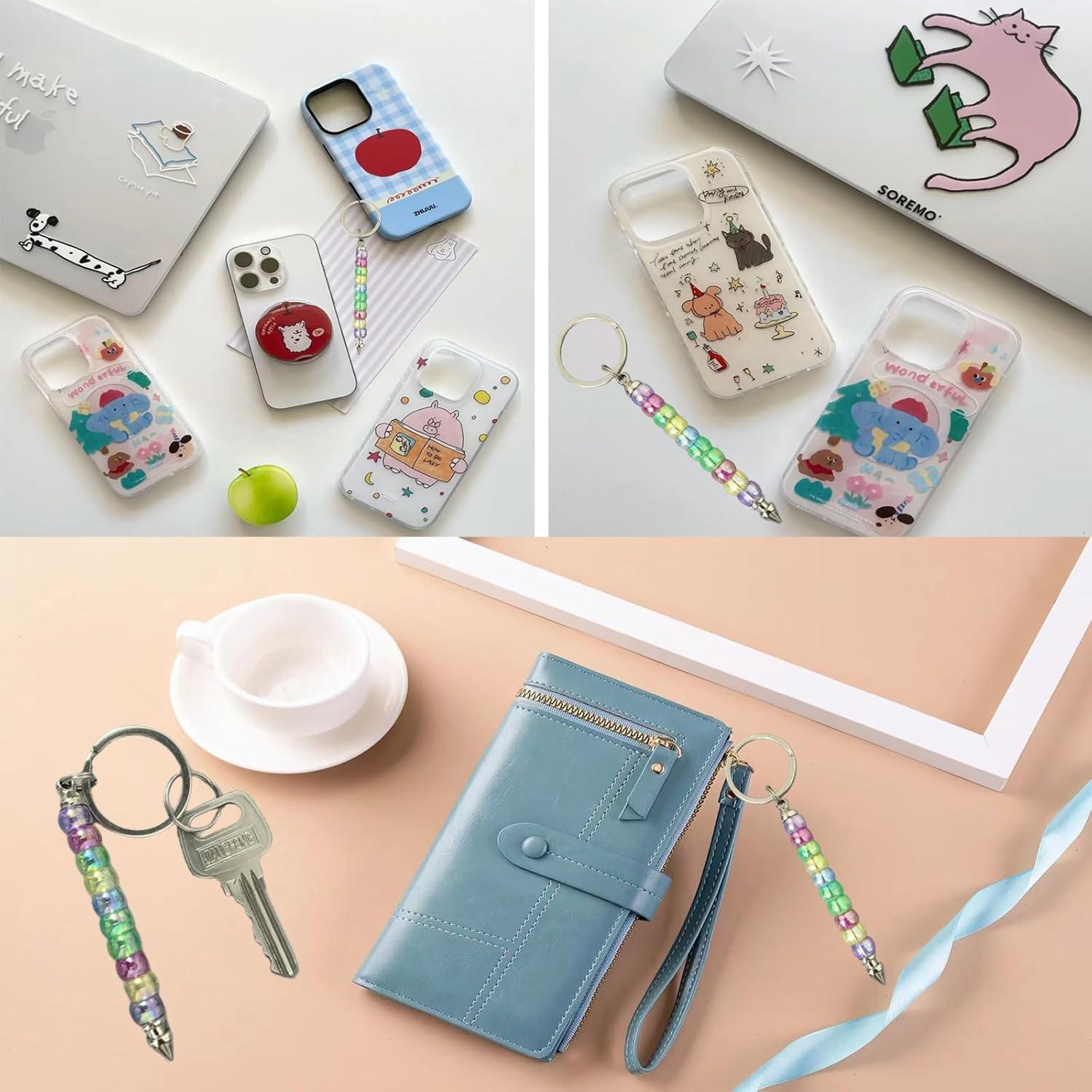 30 Barras de Llaveros Hacibles YFXJC 7.9cm Metal Plateado