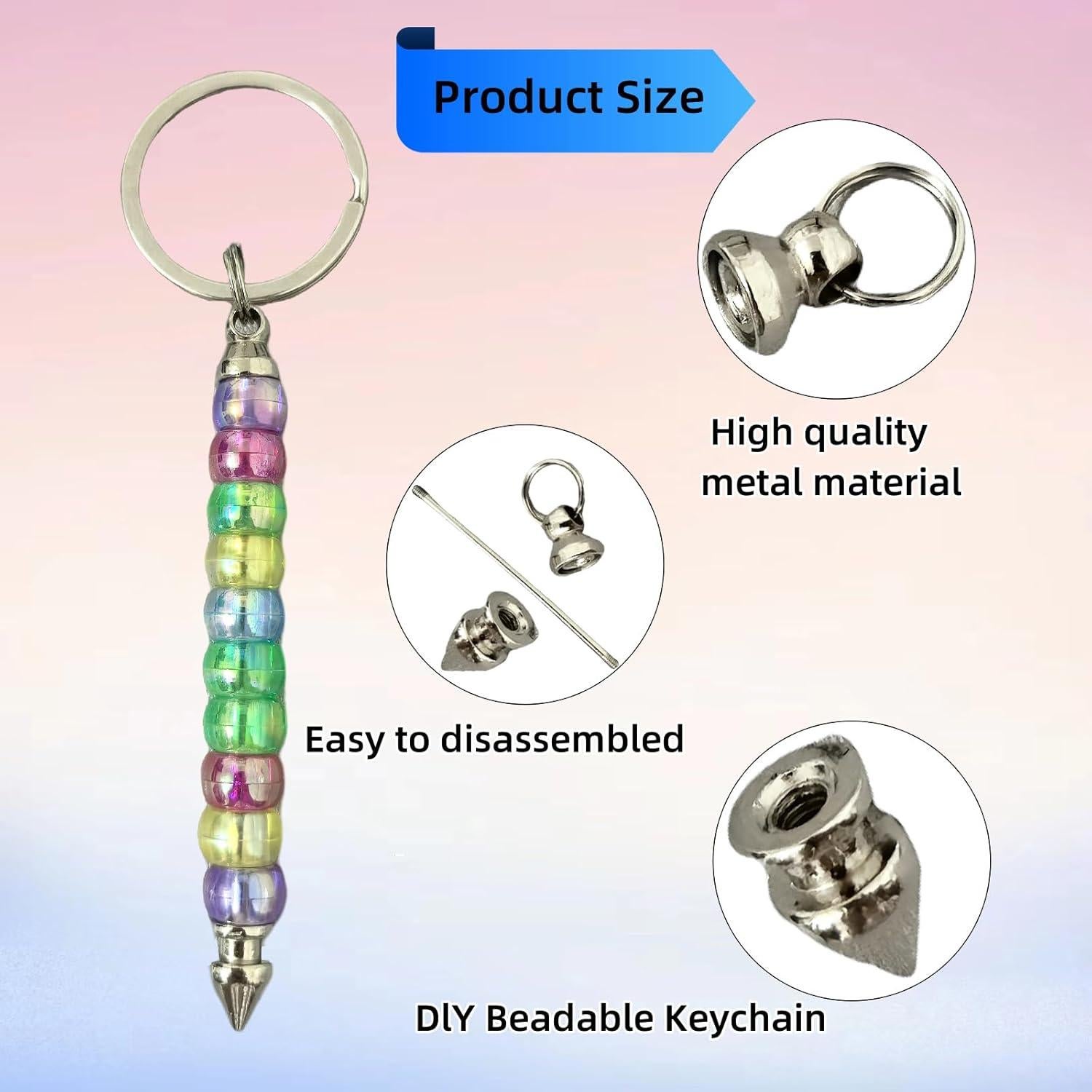 30 Barras de Llaveros Hacibles YFXJC 7.9cm Metal Plateado