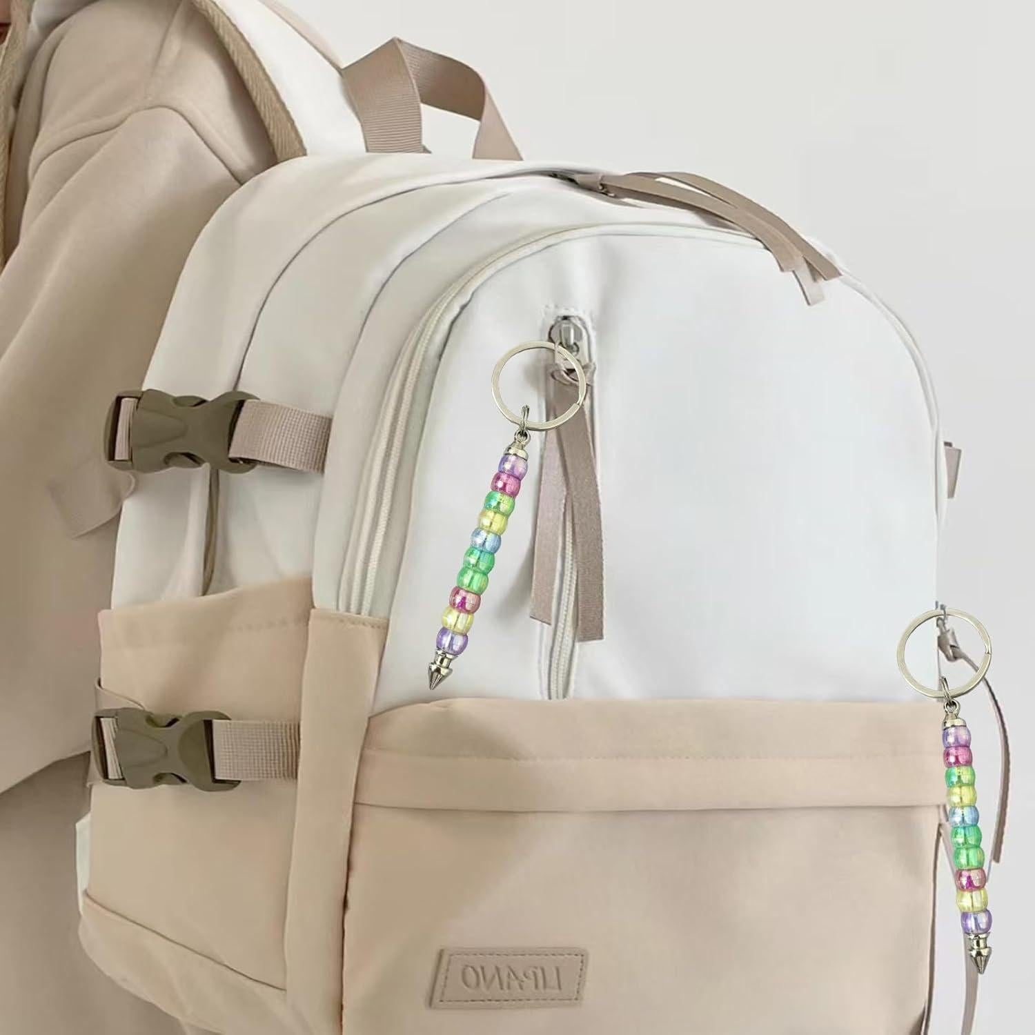 30 Barras de Llaveros Hacibles YFXJC 7.9cm Metal Plateado