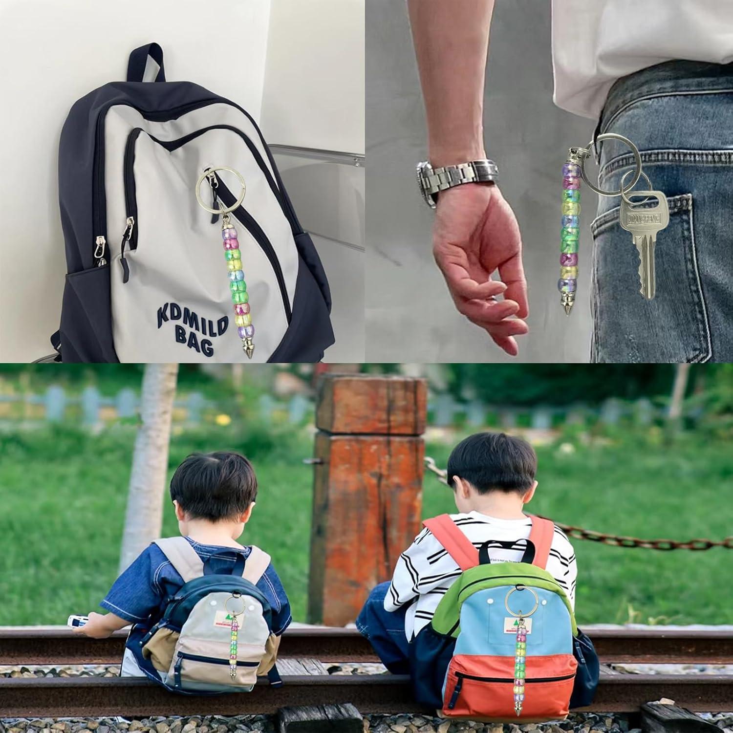 30 Barras de Llaveros Hacibles YFXJC 7.9cm Metal Plateado