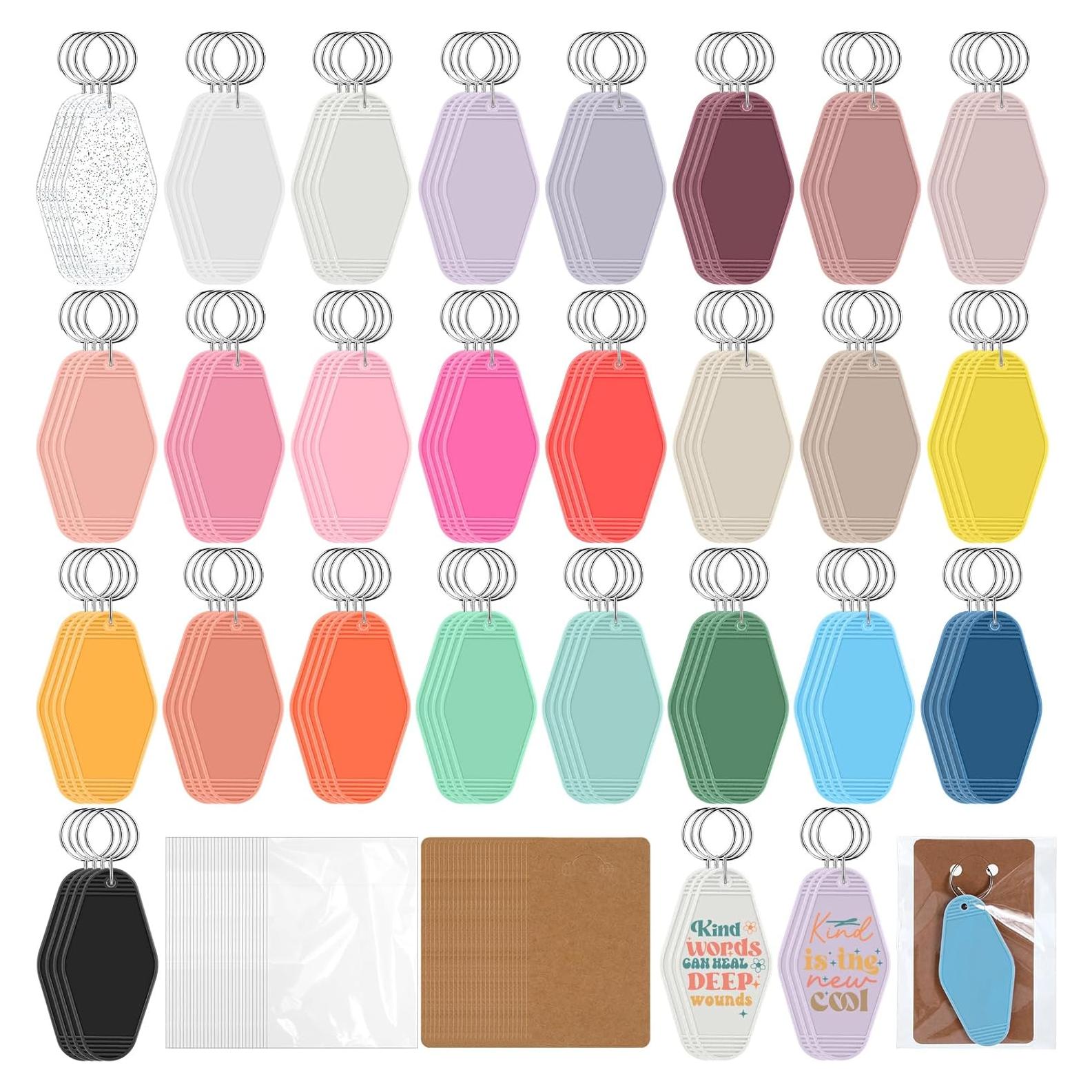 Llaveros de Motel en Blanco Nosiny 300 Pcs Rombo Vintage