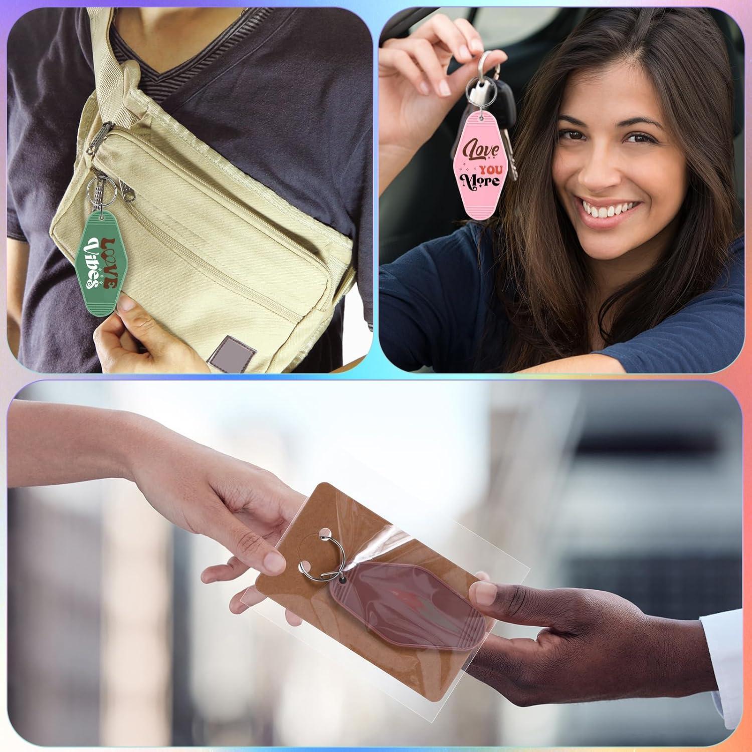 Llaveros de Motel en Blanco Nosiny 300 Pcs Rombo Vintage