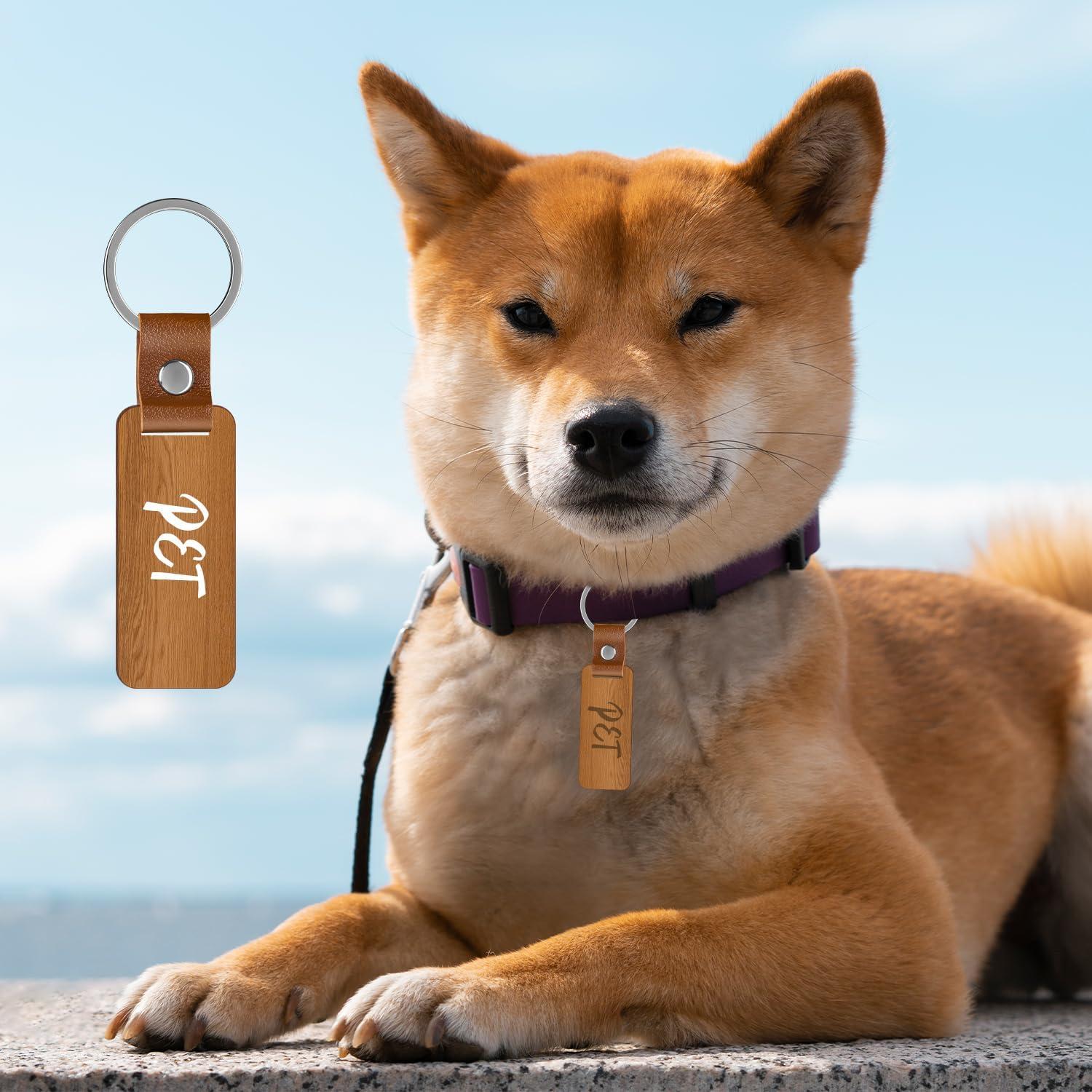 30 Llaveros de Madera en Blanco ALDMIO para Personalizar