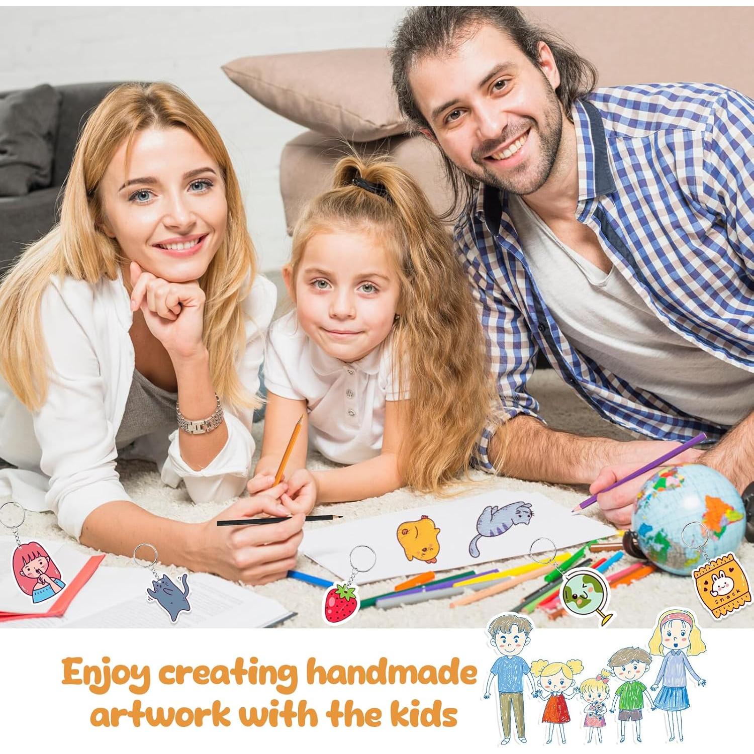 Kit de Hojas de Encogimiento Hayunfiys 150 Piezas para Manualidades