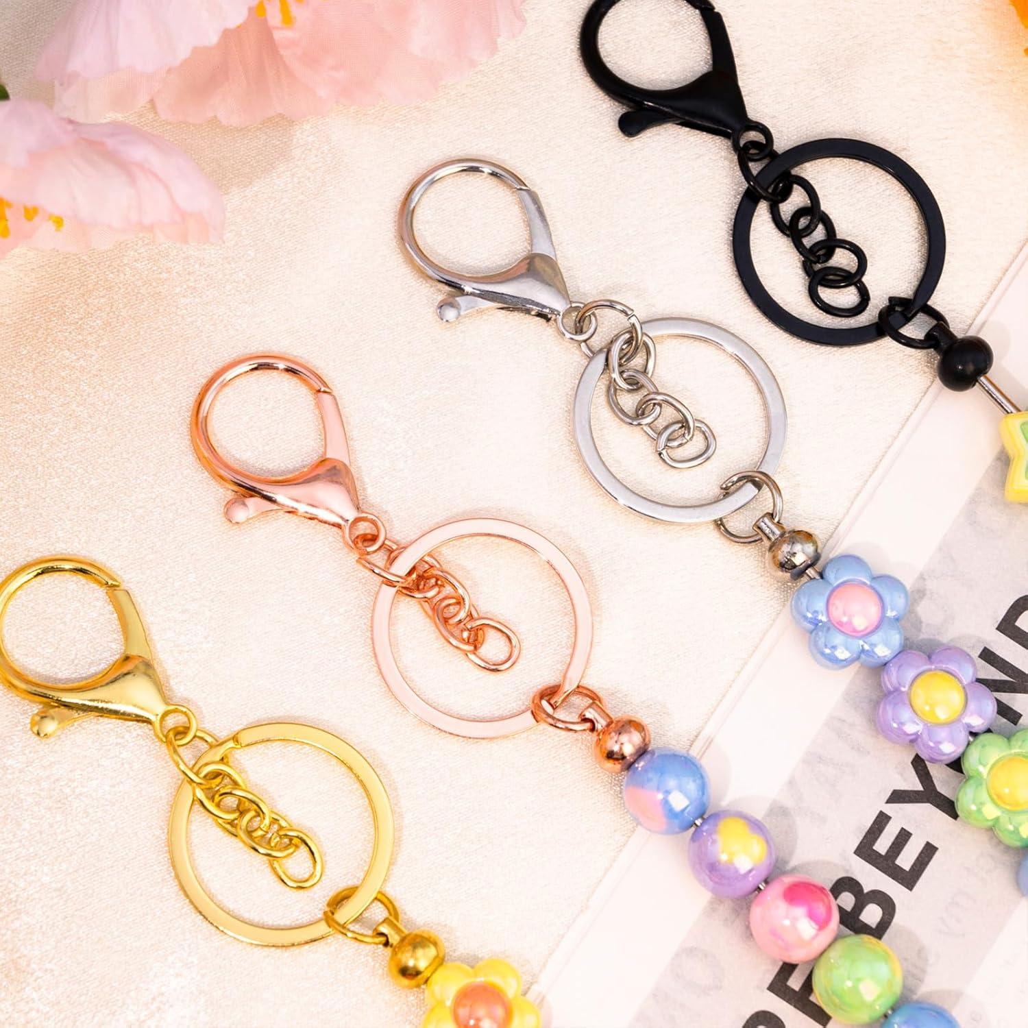 Kit de Llaveros Personalizables 8 Piezas Plata y Oro Rosa