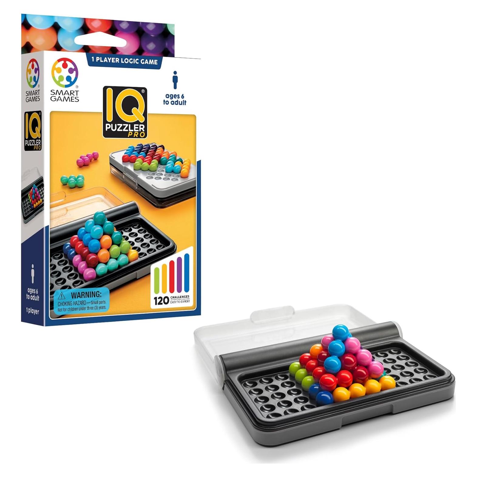 SmartGames IQ Puzzler Pro - Juego de Viaje 120 Desafíos