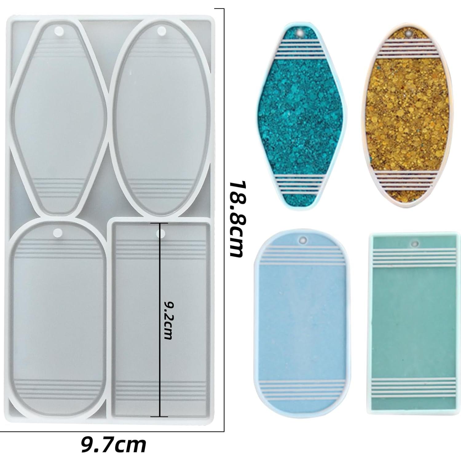 Molde de Silicona para Llaveros BROVITI - 4 Diseños DIY