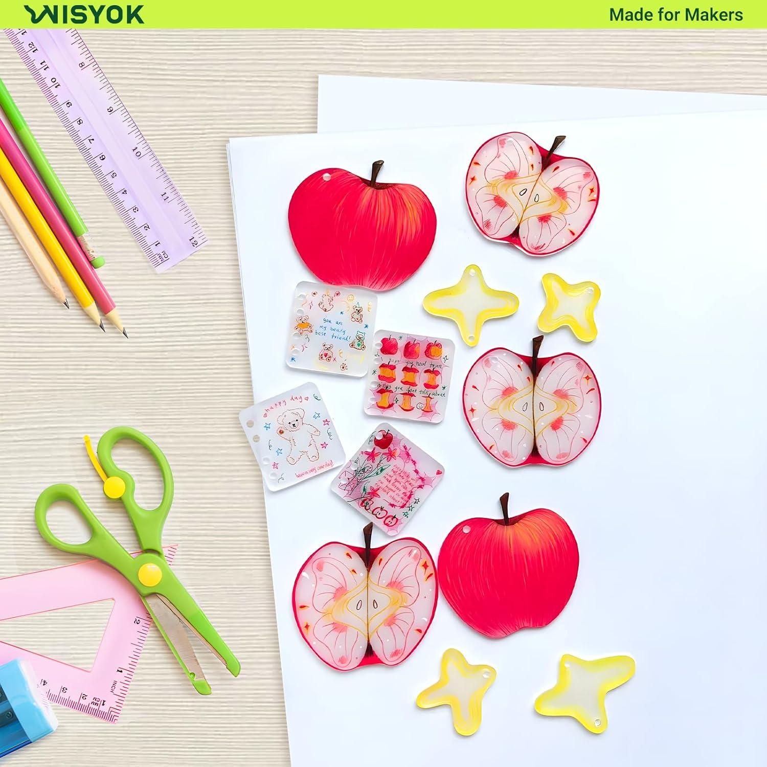 Hojas de Plástico Encogible WISYOK 25 Pcs 21x29.7cm DIY