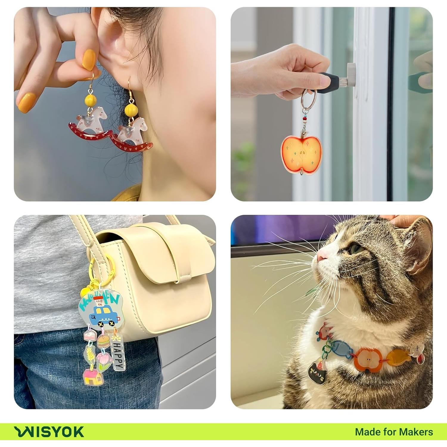 Hojas de Plástico Encogible WISYOK 25 Pcs 21x29.7cm DIY