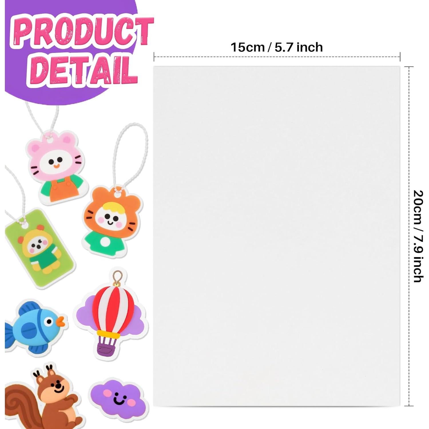 Hojas de Plástico que Encogen RAINFLOW - 22 Piezas 20x15 cm