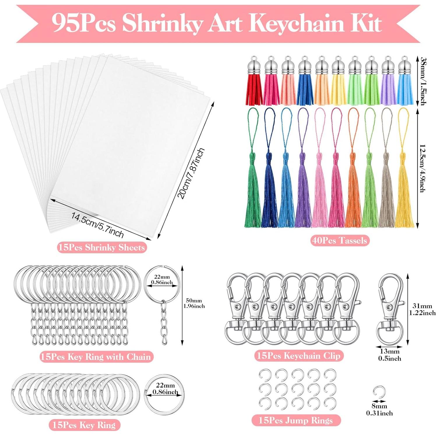 Set de Hojas de Plástico Encogible Auroray 95 Pcs Manualidades