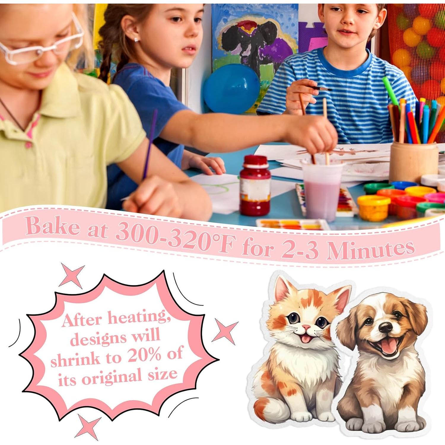 Set de Hojas de Plástico Encogible Auroray 95 Pcs Manualidades