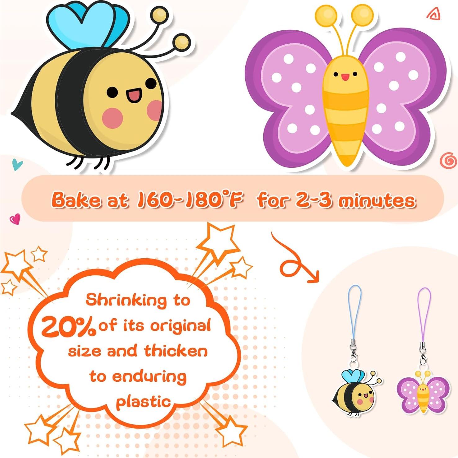 Kit de Hojas de Plástico Encogible NACHLYNN 171 Piezas Manualidades