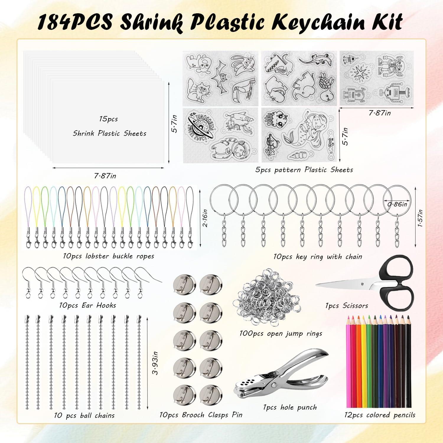 Kit de Manualidades Pirsuuel 184 Piezas Hojas Retráctiles DIY