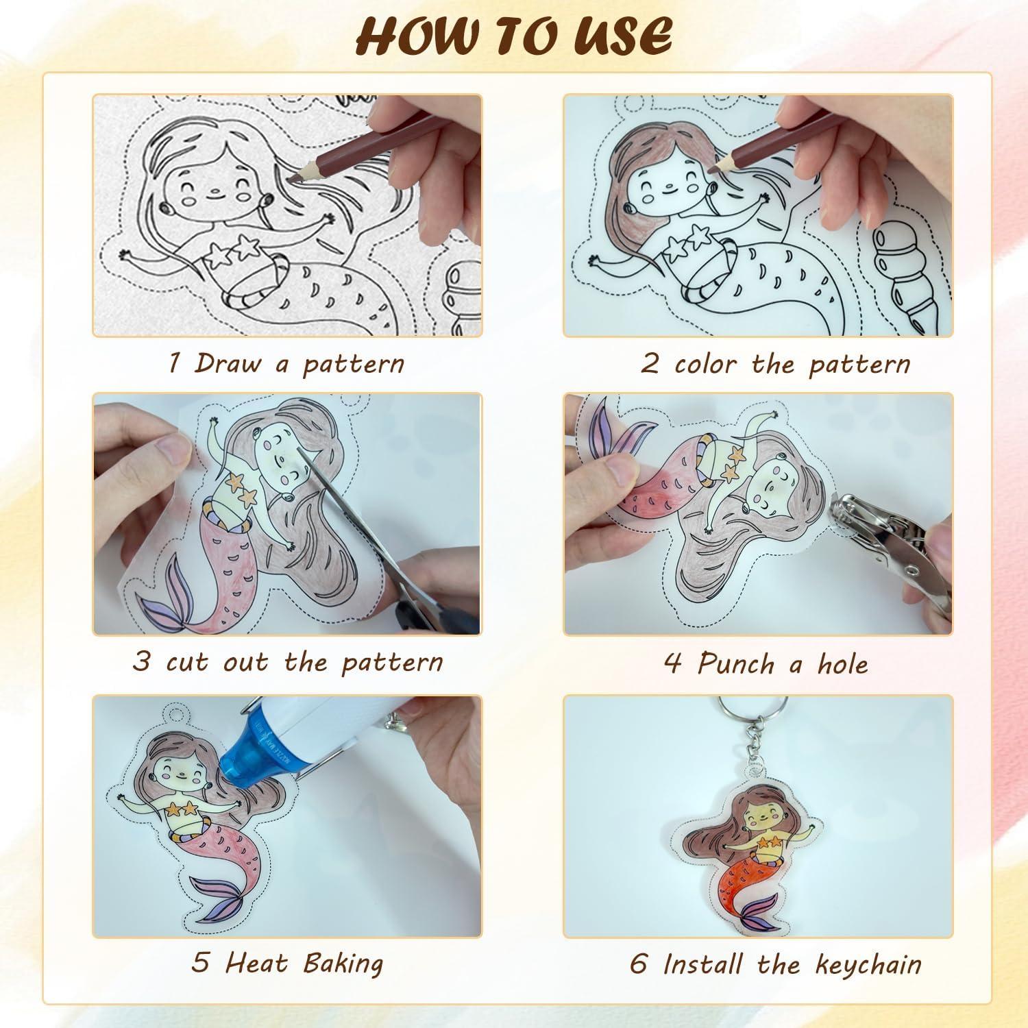 Kit de Manualidades Pirsuuel 184 Piezas Hojas Retráctiles DIY