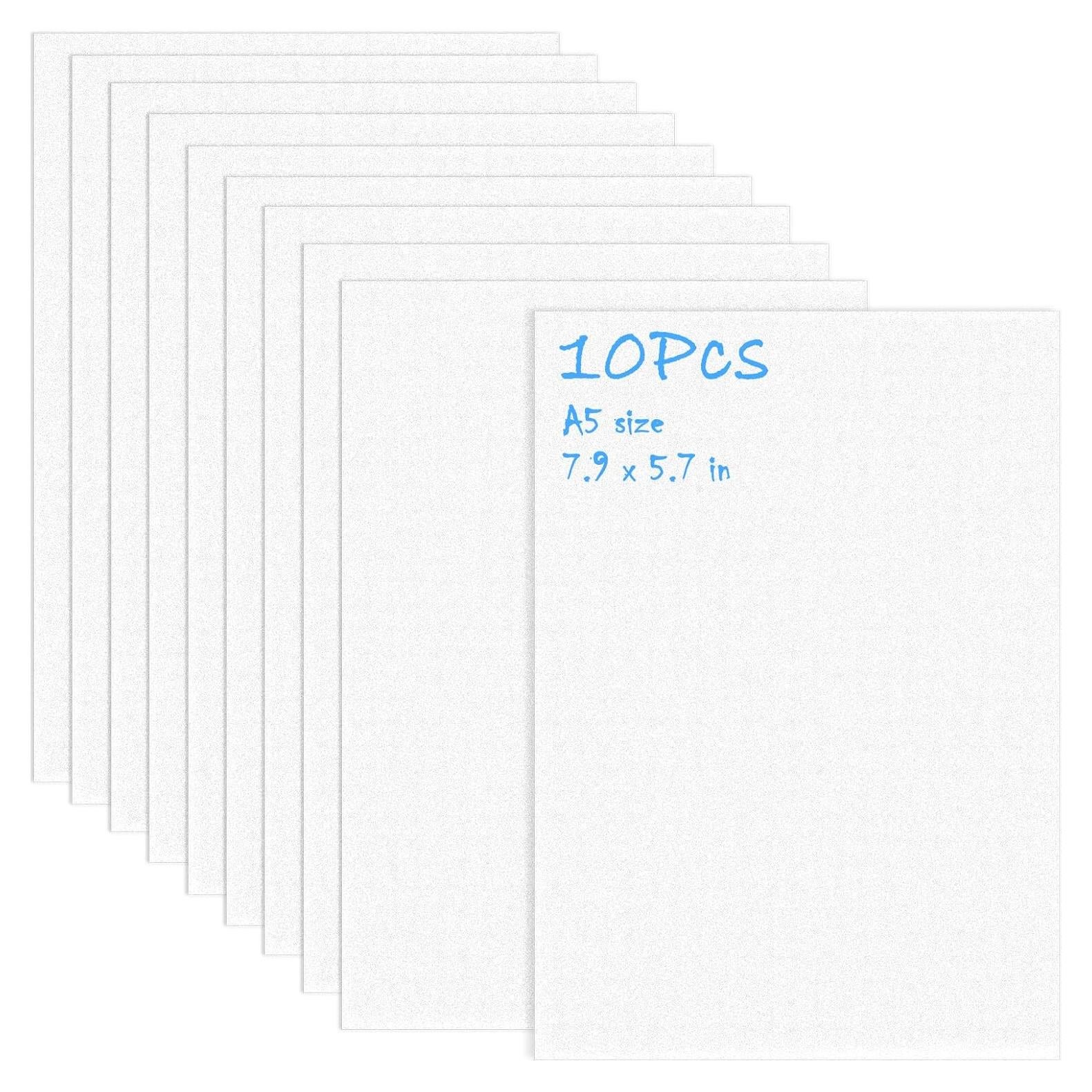 10 Hojas de Plástico Retráctil EllaYIDOI 20x14.5cm para Manualidades