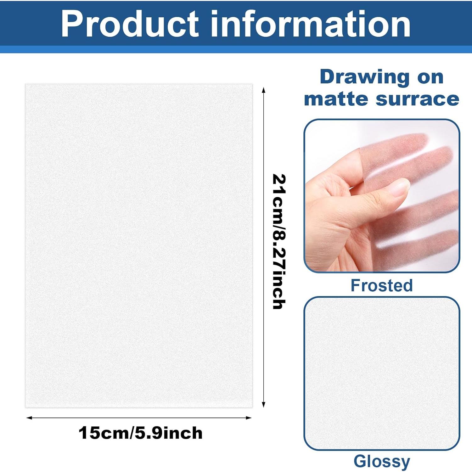 10 Hojas de Plástico Retráctil EllaYIDOI 20x14.5cm para Manualidades