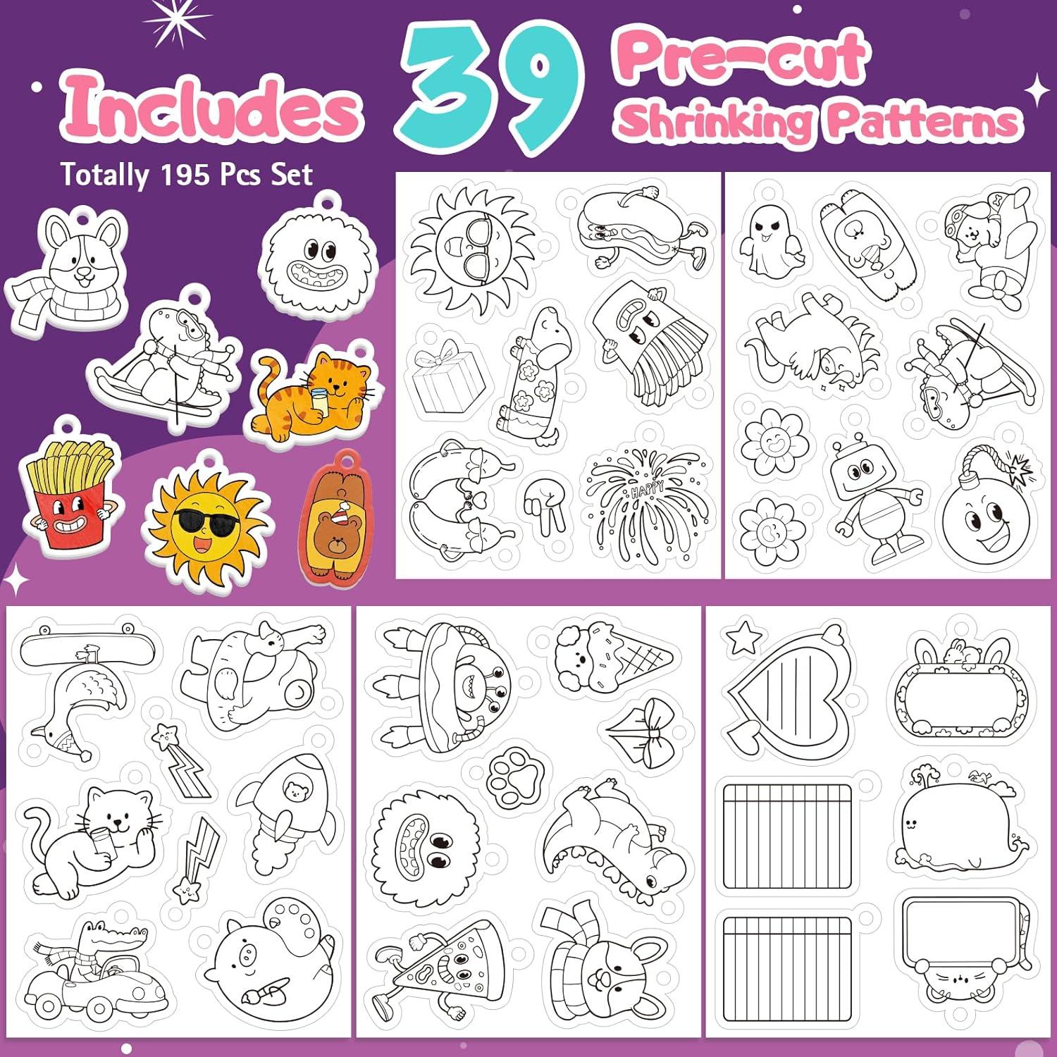 Kit de Arte Retráctil Edulok RSP-01 195 Piezas con Accesorios