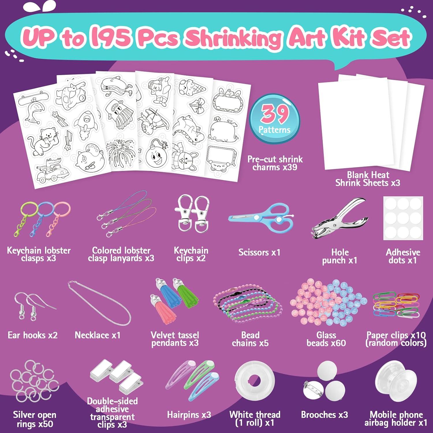 Kit de Arte Retráctil Edulok RSP-01 195 Piezas con Accesorios