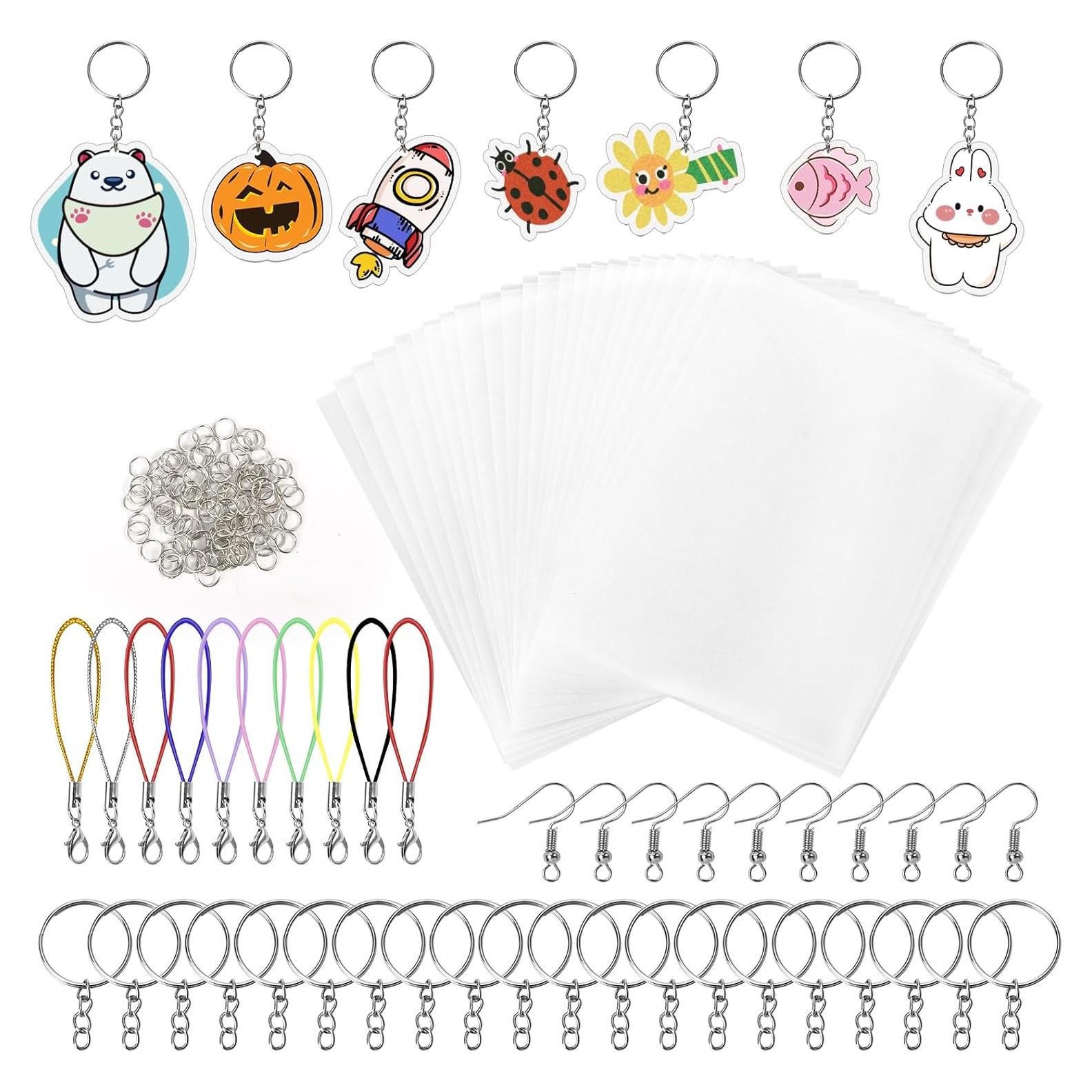 Kit de Manualidades Draupnir - 165 Piezas de Hojas Encogibles