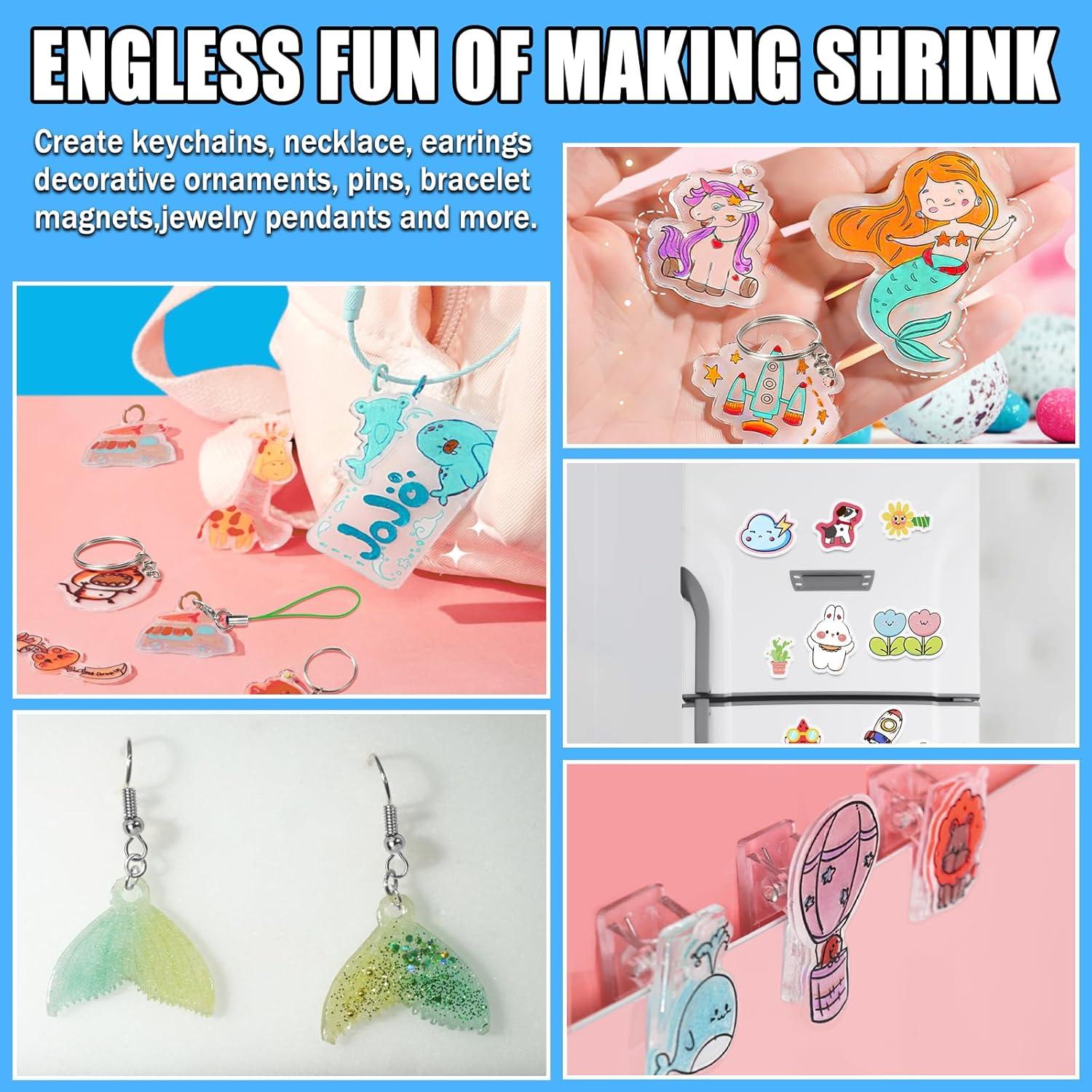 Kit de Manualidades Draupnir - 165 Piezas de Hojas Encogibles