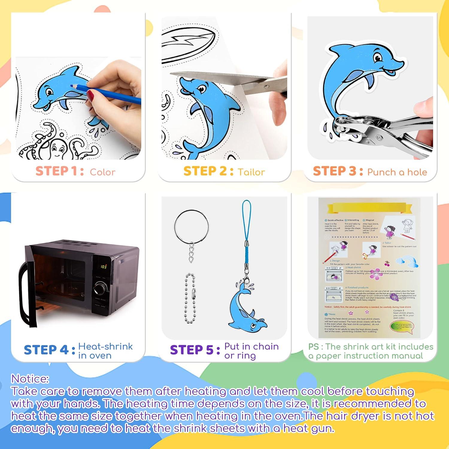 Kit de Papel Encogible PETDCHEB 160 Piezas Manualidades