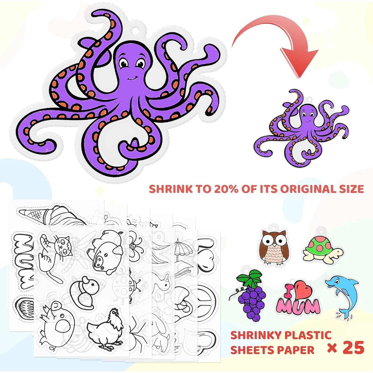 Kit de Papel Encogible PETDCHEB 160 Piezas Manualidades