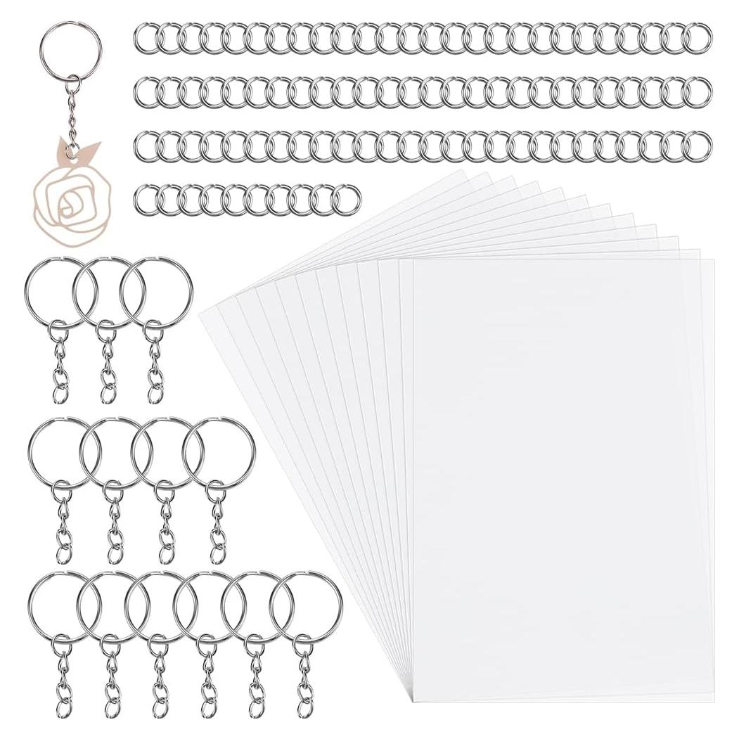 Kit de 132 Hojas Shrinky Dink SOFPLATE para Joyería DIY