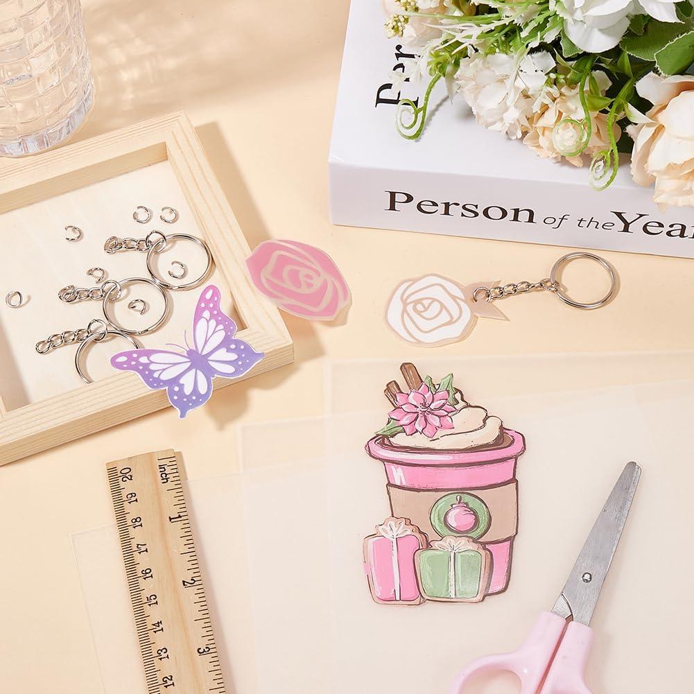 Kit de 132 Hojas Shrinky Dink SOFPLATE para Joyería DIY